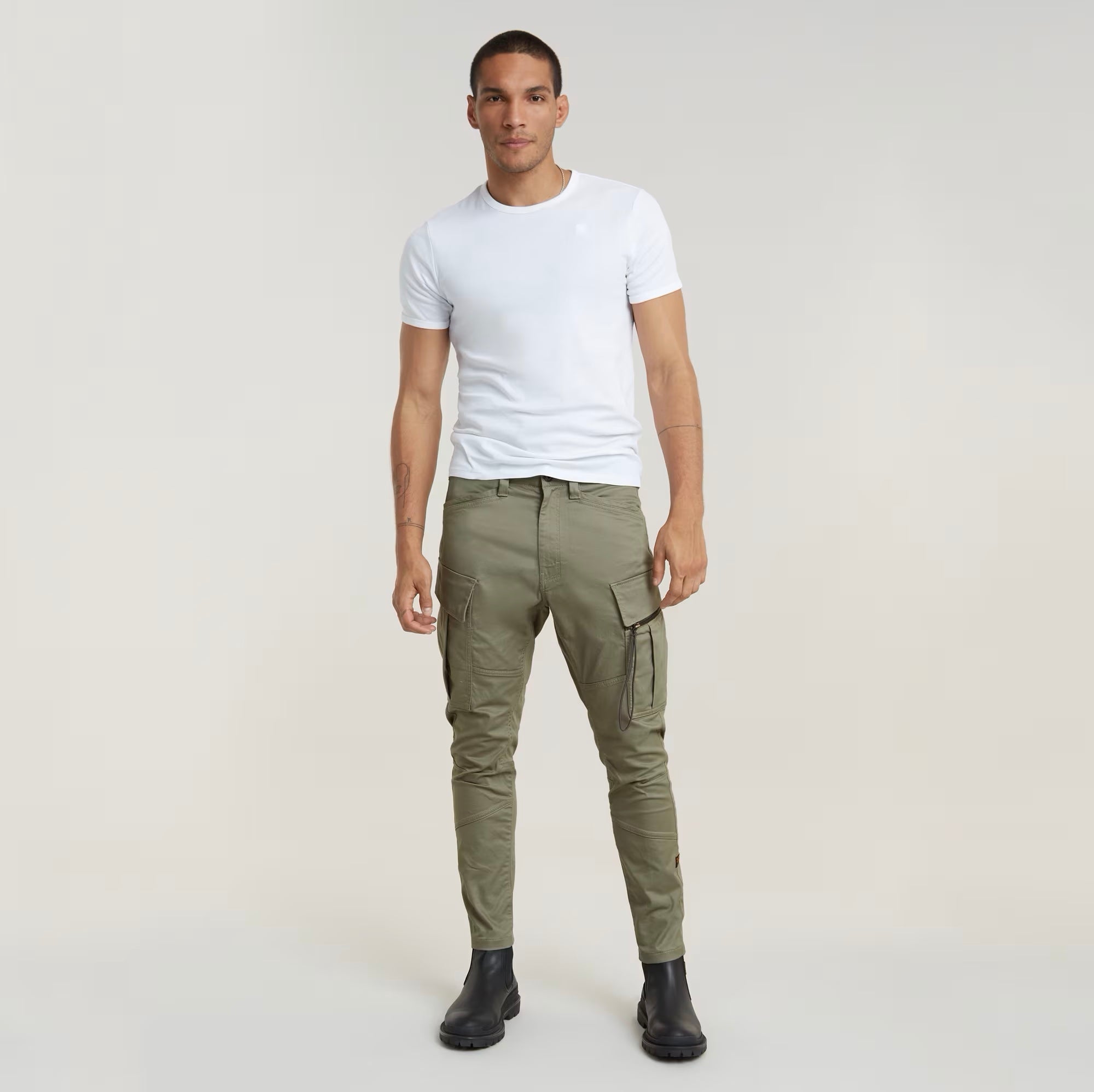 ZIP POCKET 3D SKINNY CARGO