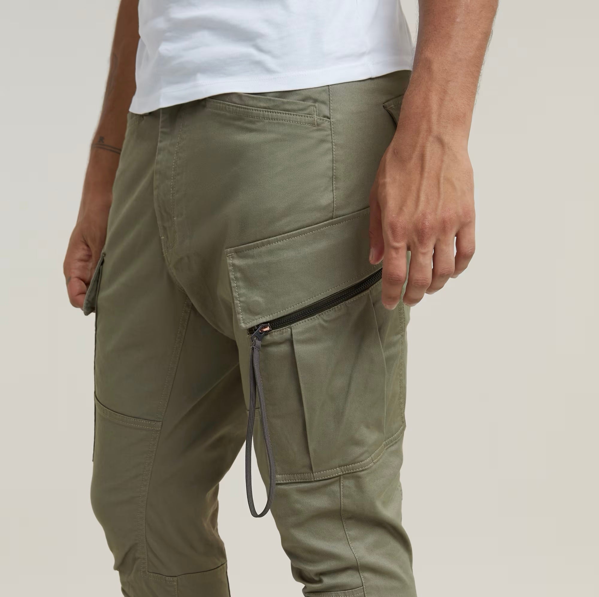 ZIP POCKET 3D SKINNY CARGO