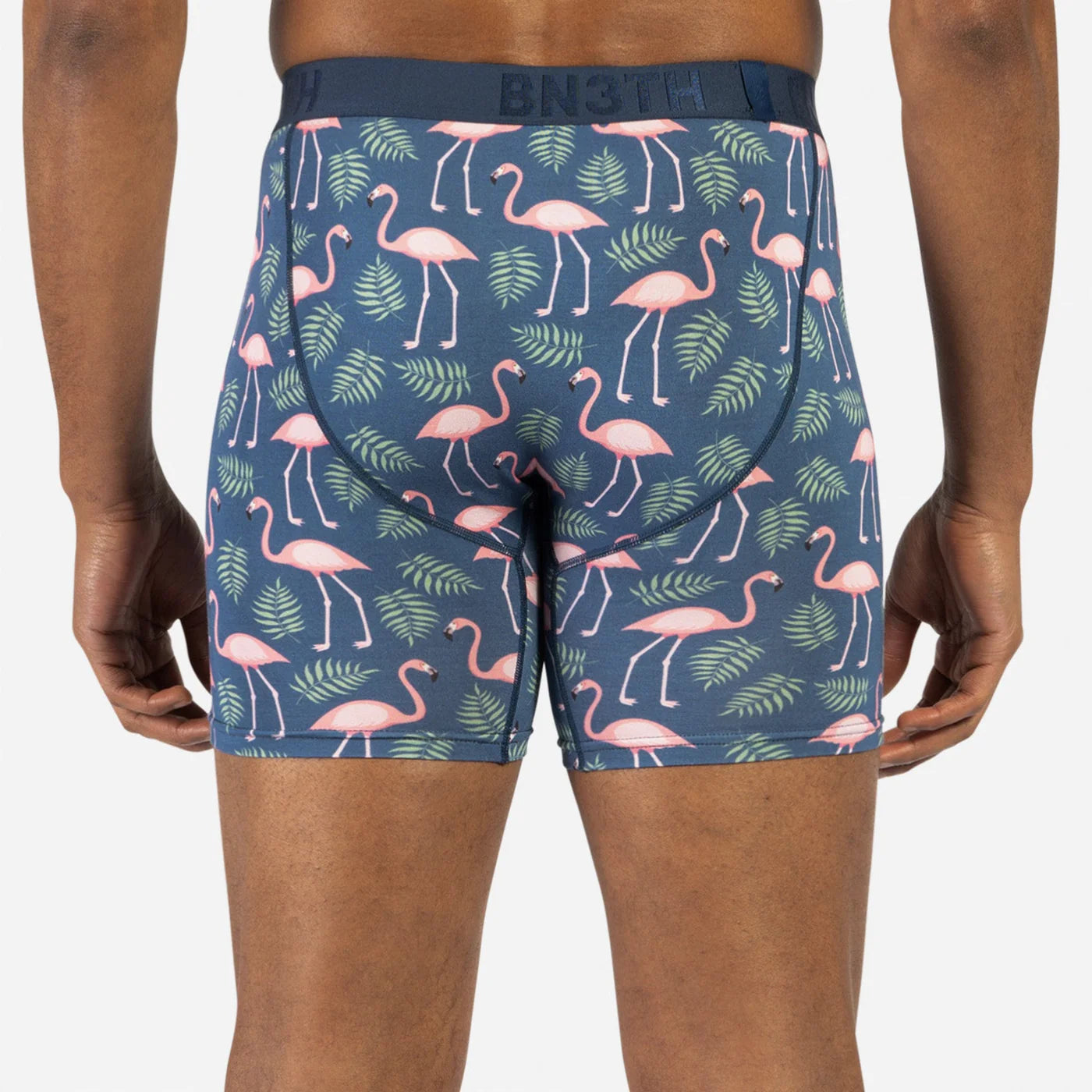 CLASSIC BOXER BRIEF: FLAMINGOS NAVY