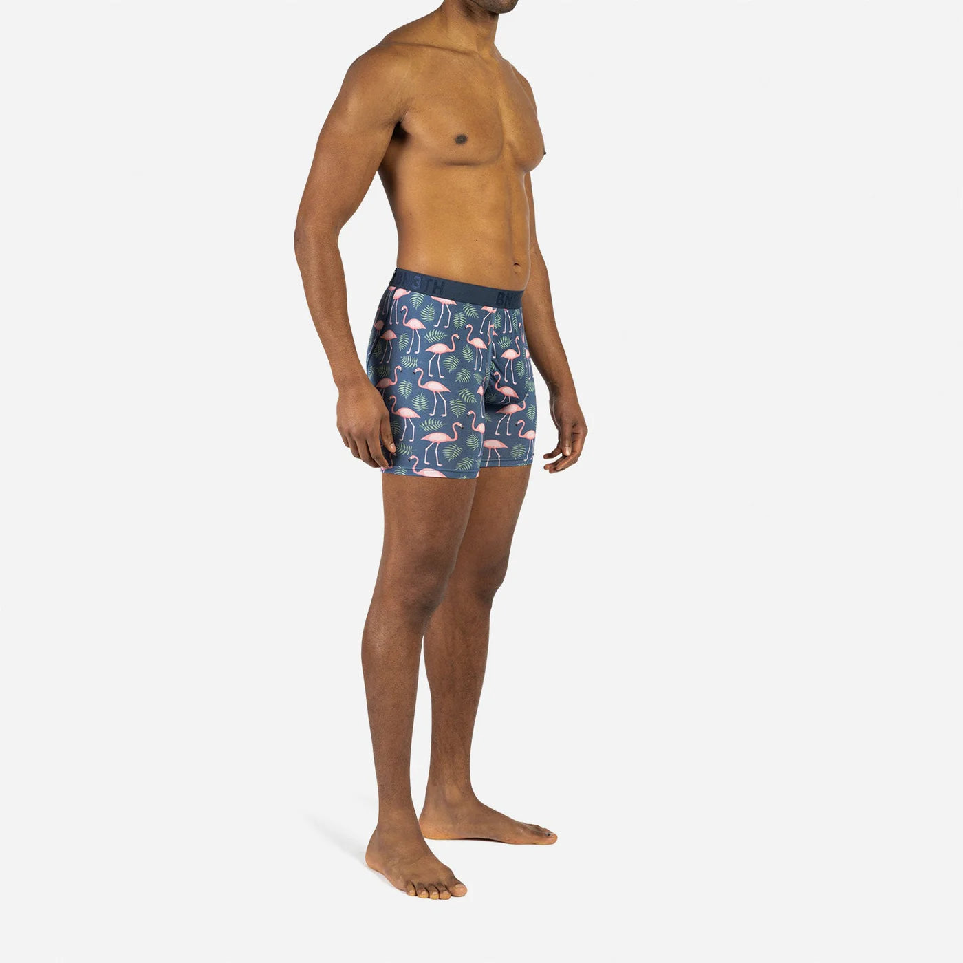 CLASSIC BOXER BRIEF: FLAMINGOS NAVY