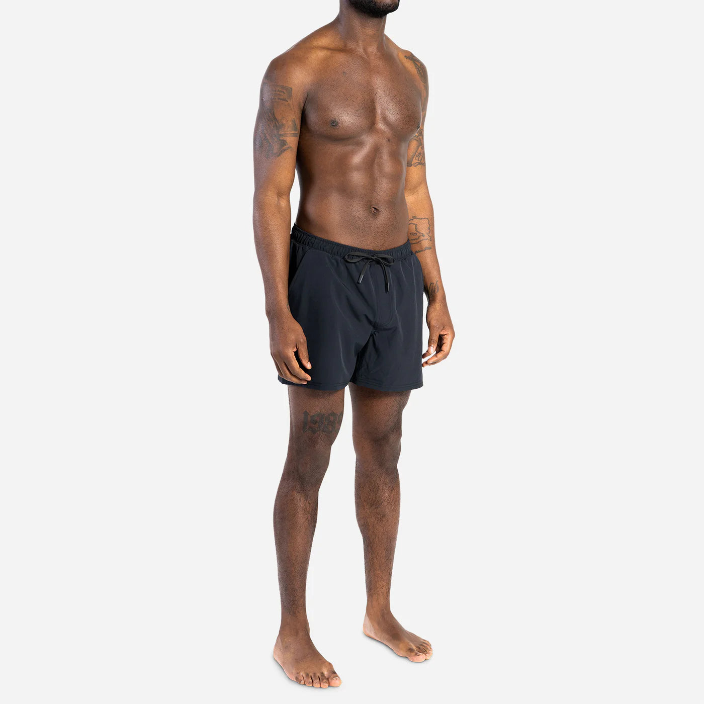 AGUA VOLLEY 2N1 SWIM SHORT 5": BLACK