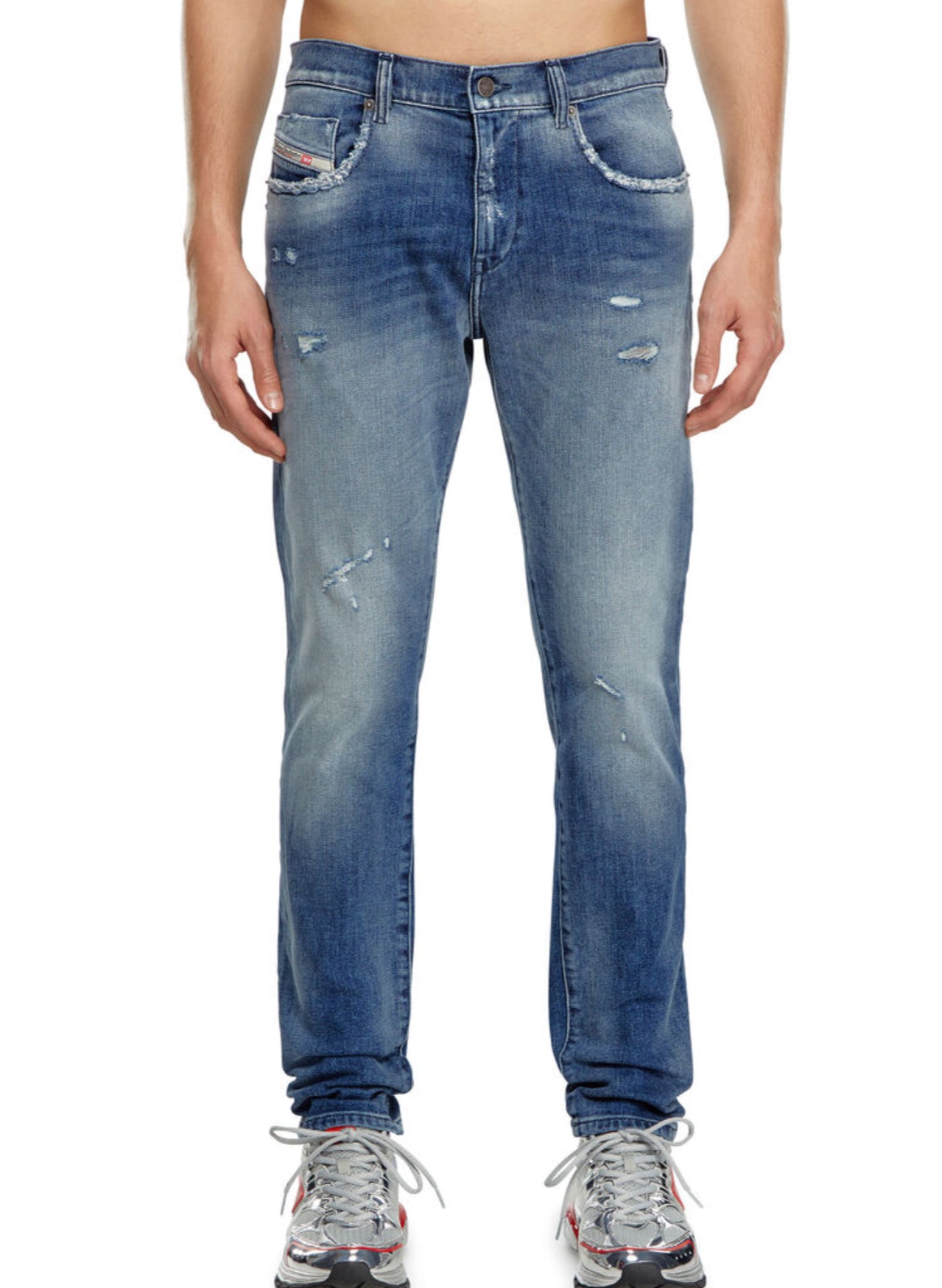 Slim Jeans 2019 D-Strukt 09j61 Color: Medium blue