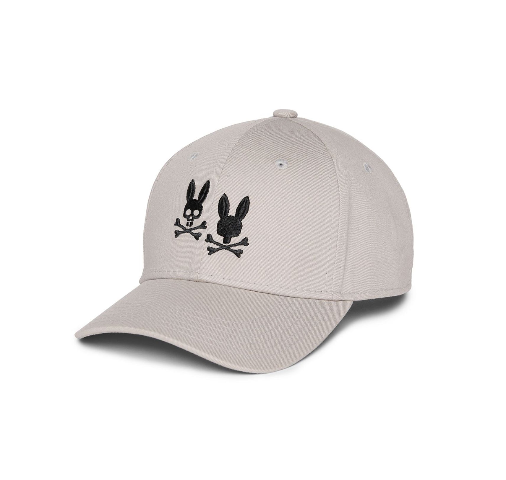 TILDEN EMBROIDERED BUNNY BASEBALL CAP-OYSTER