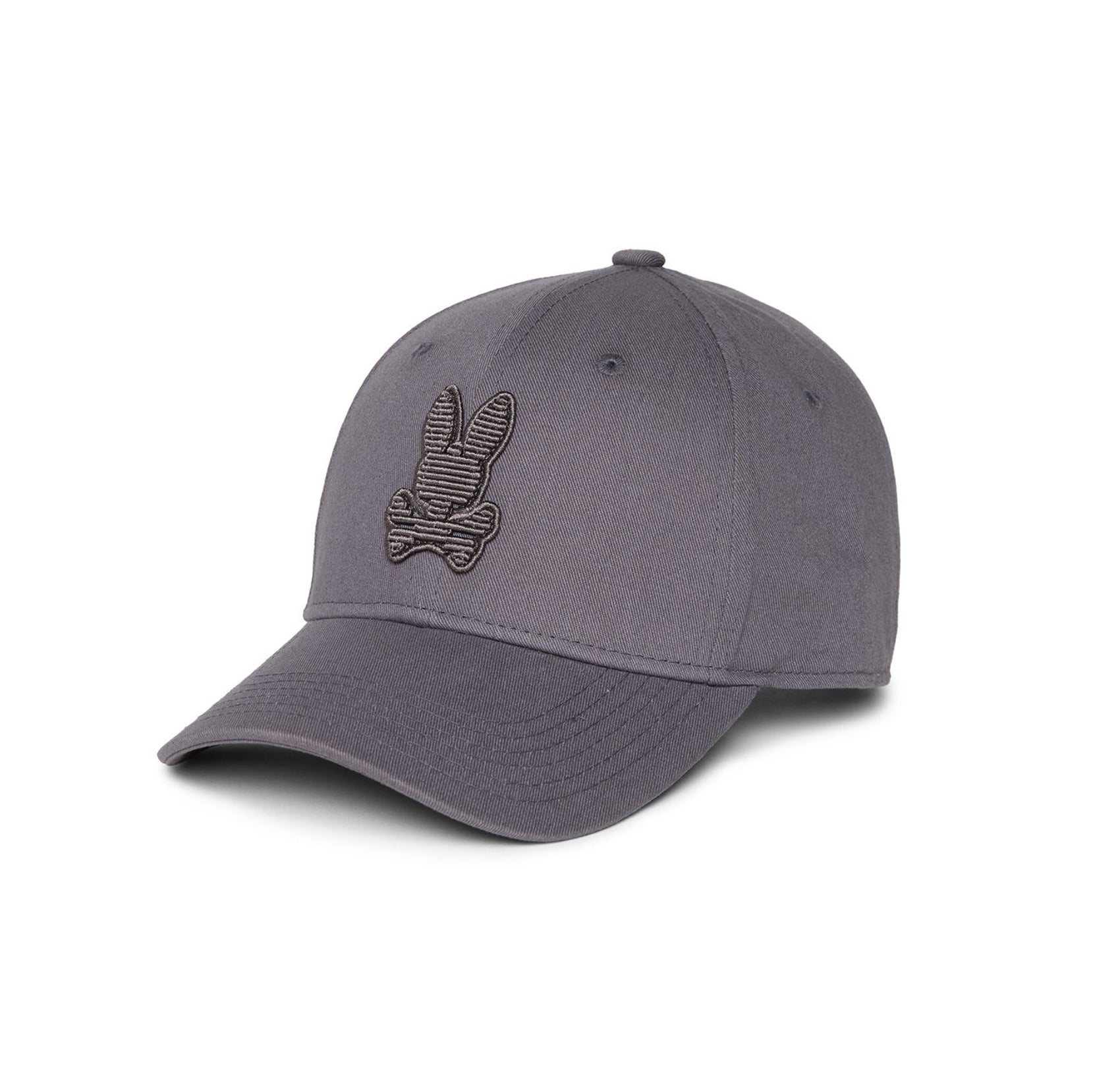 KINGSTON RAISED EMBROIDERED BUNNY BASEBALL CAP-BLACKENED PEARL