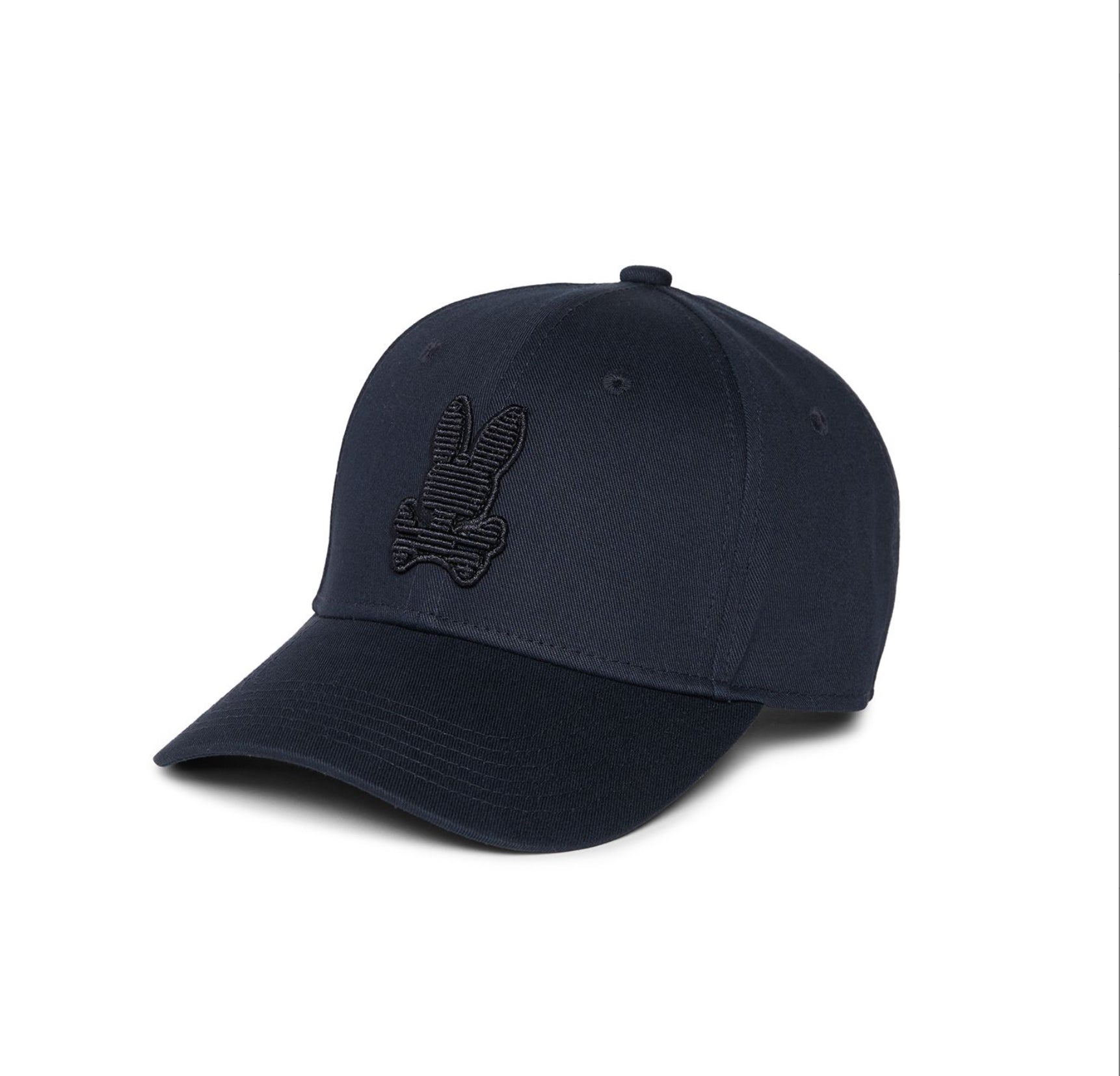 KINGSTON RAISED EMBROIDERED BUNNY BASEBALL CAP-NAVY