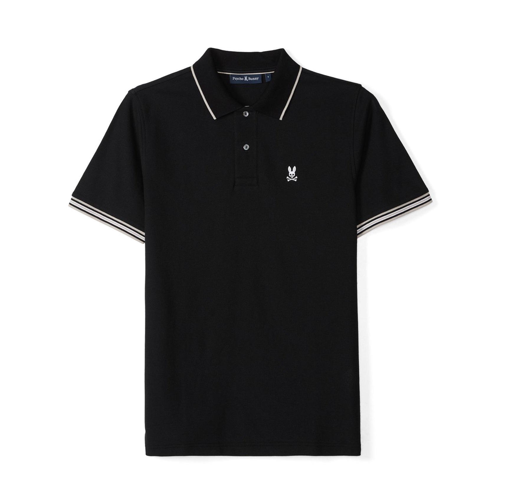 cambridge pique polo-001 black