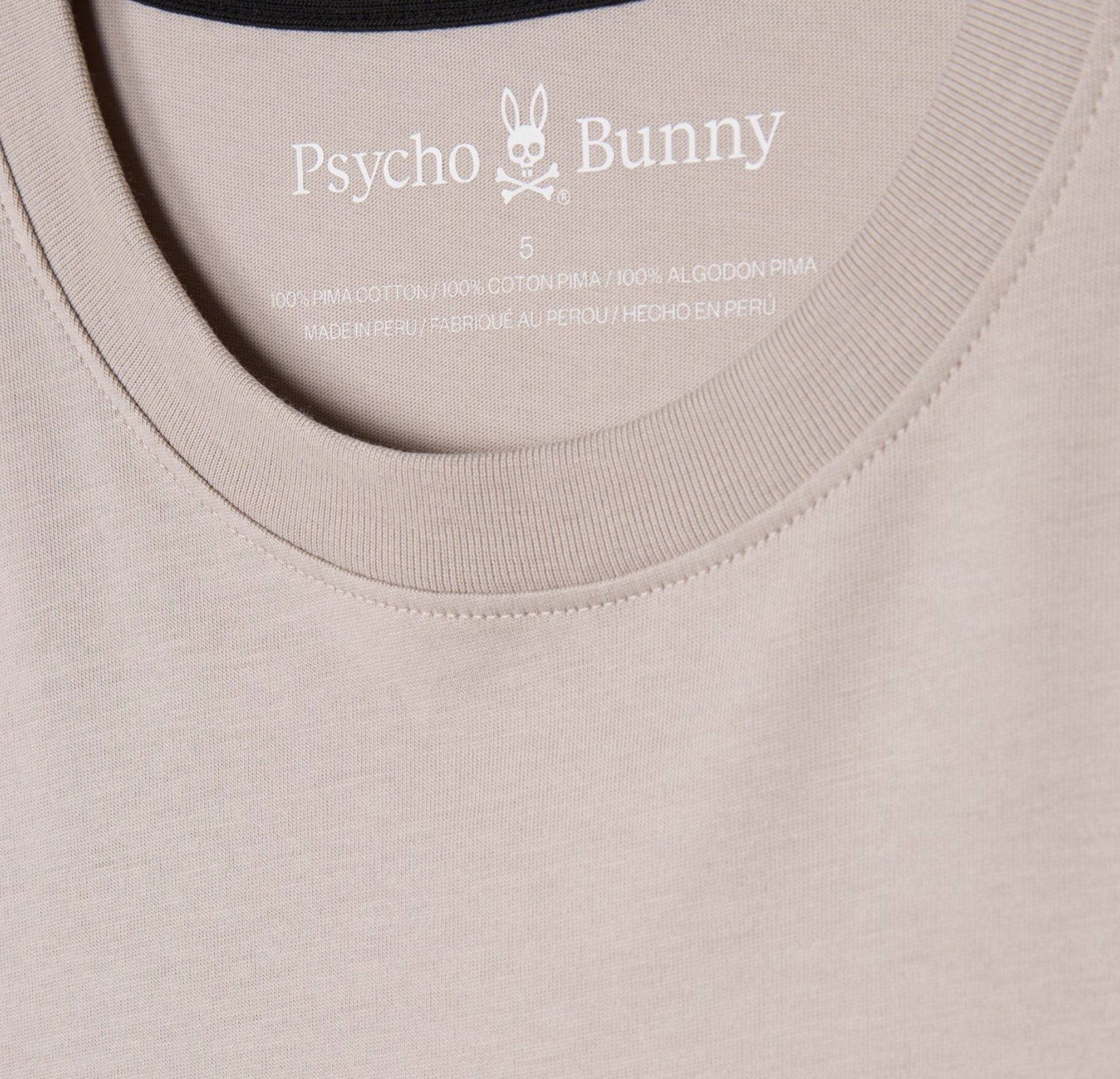 TILDEN EMBROIDERED BUNNY TEE-110 OYSTER