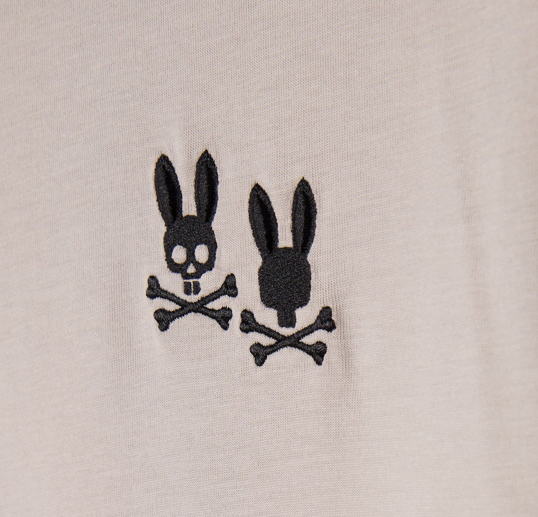 TILDEN EMBROIDERED BUNNY TEE-110 OYSTER