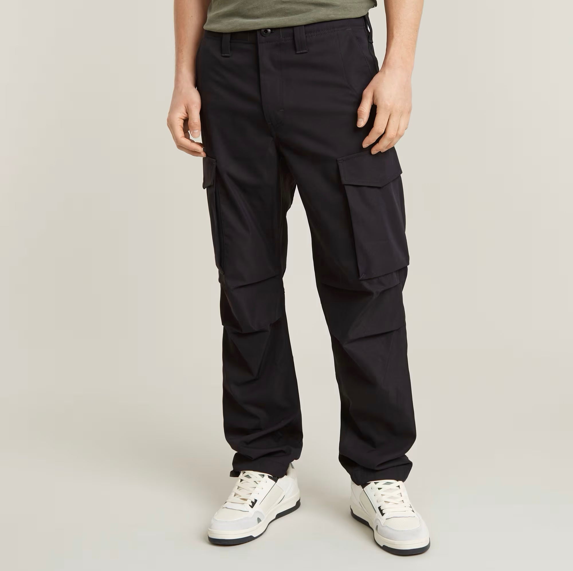 CORE REGULAR CARGO PANTS color dark black