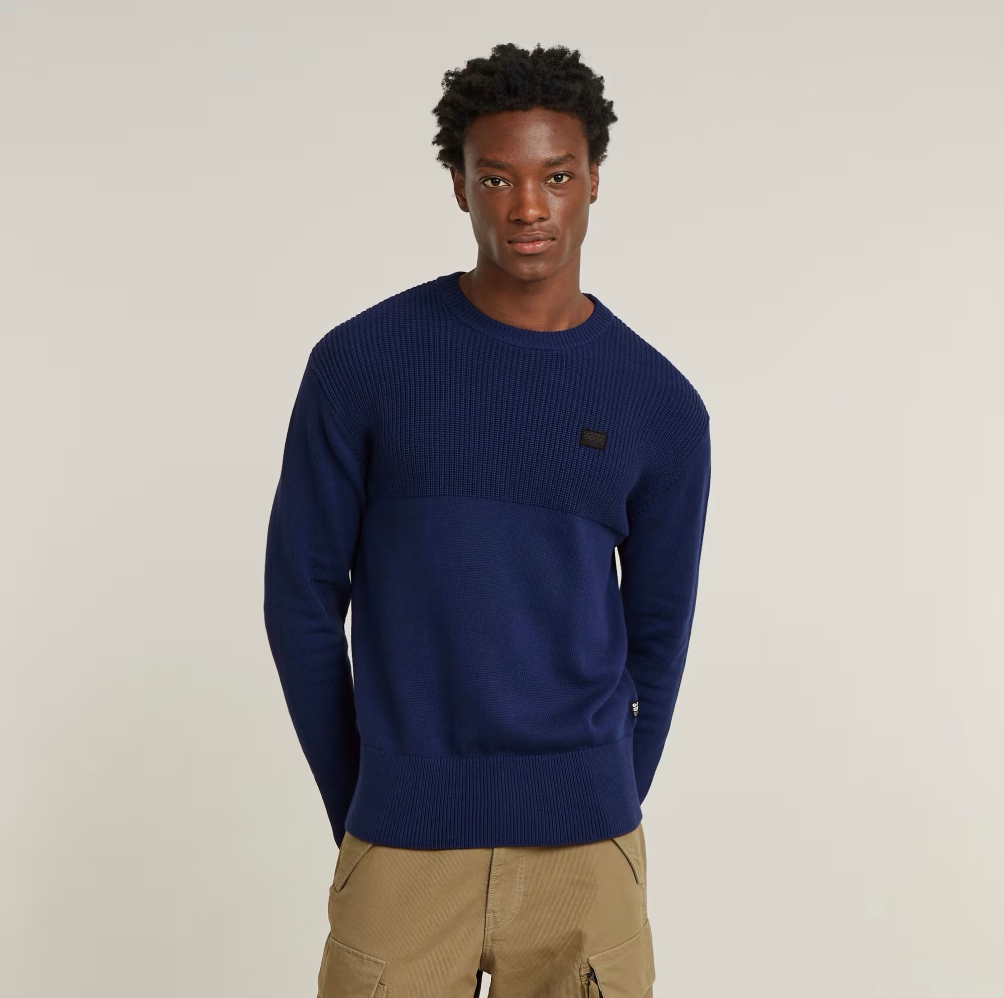 KNITTED SWEATER FISHERMAN imperial blue