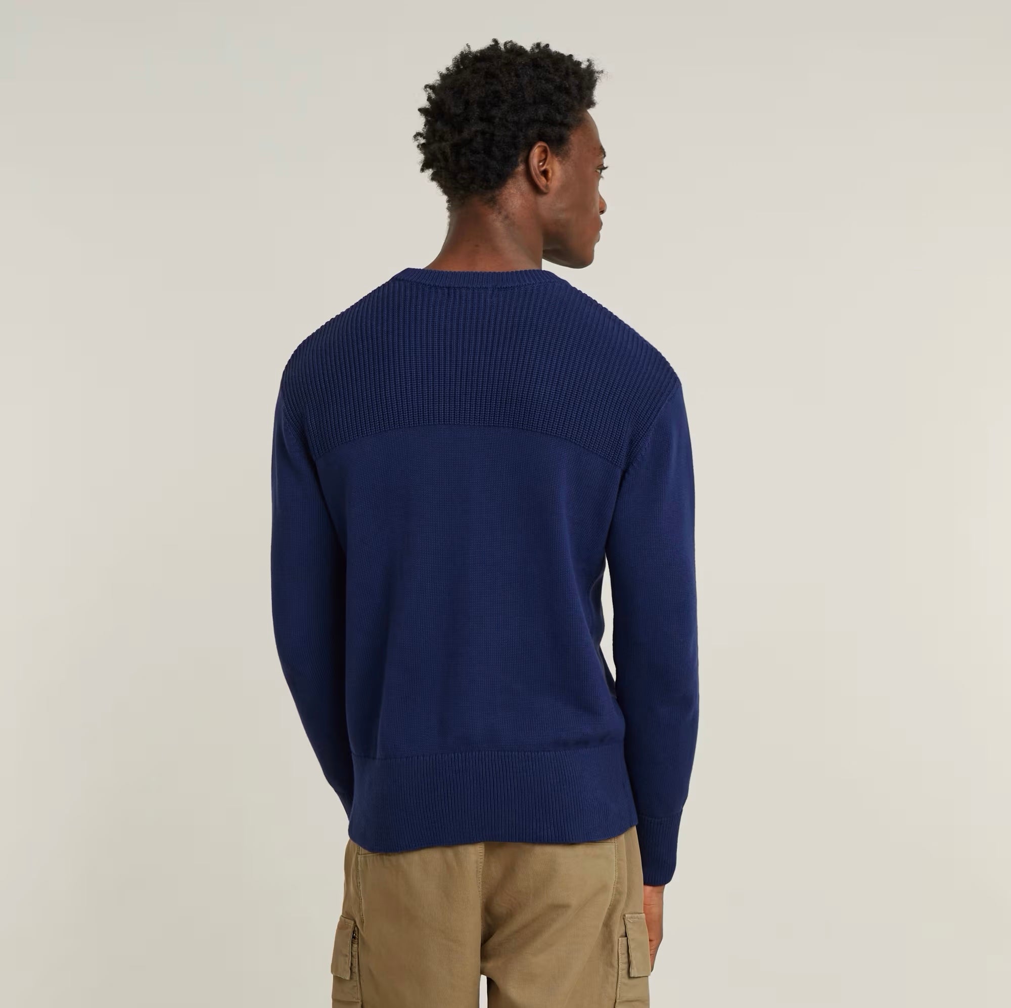 KNITTED SWEATER FISHERMAN imperial blue