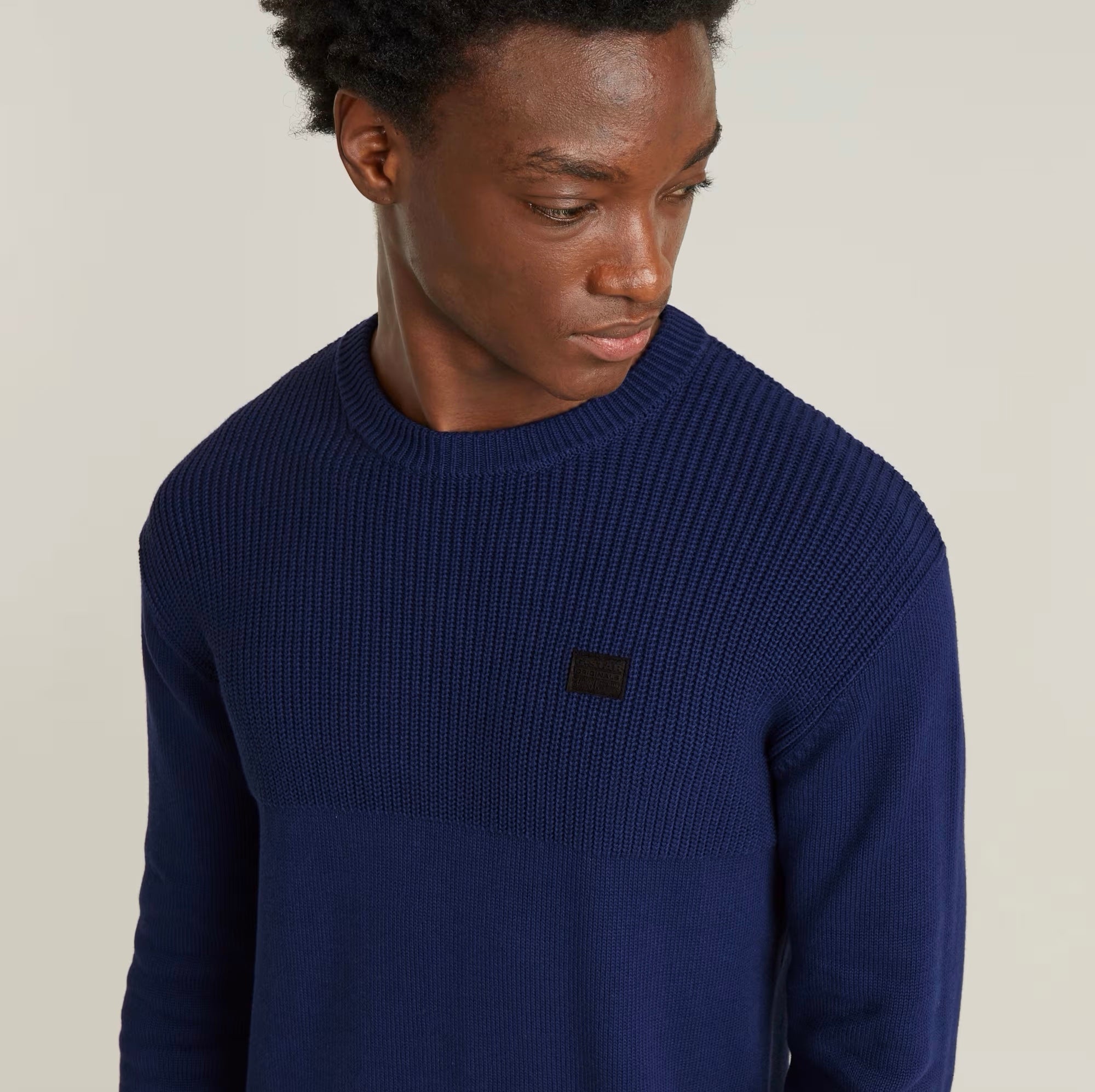 KNITTED SWEATER FISHERMAN imperial blue