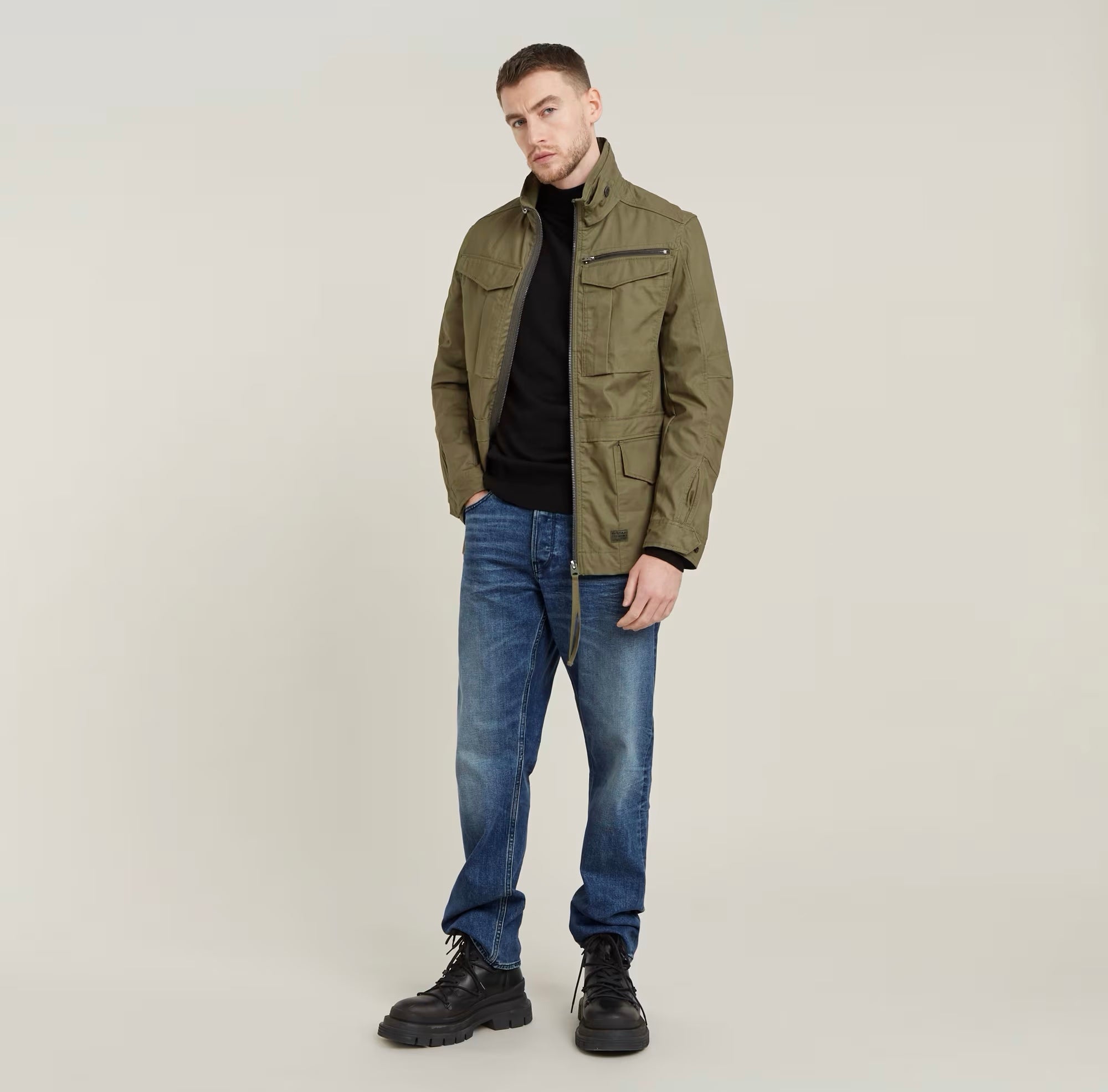 ROVIC SLIM FIELD JACKET shadow olive