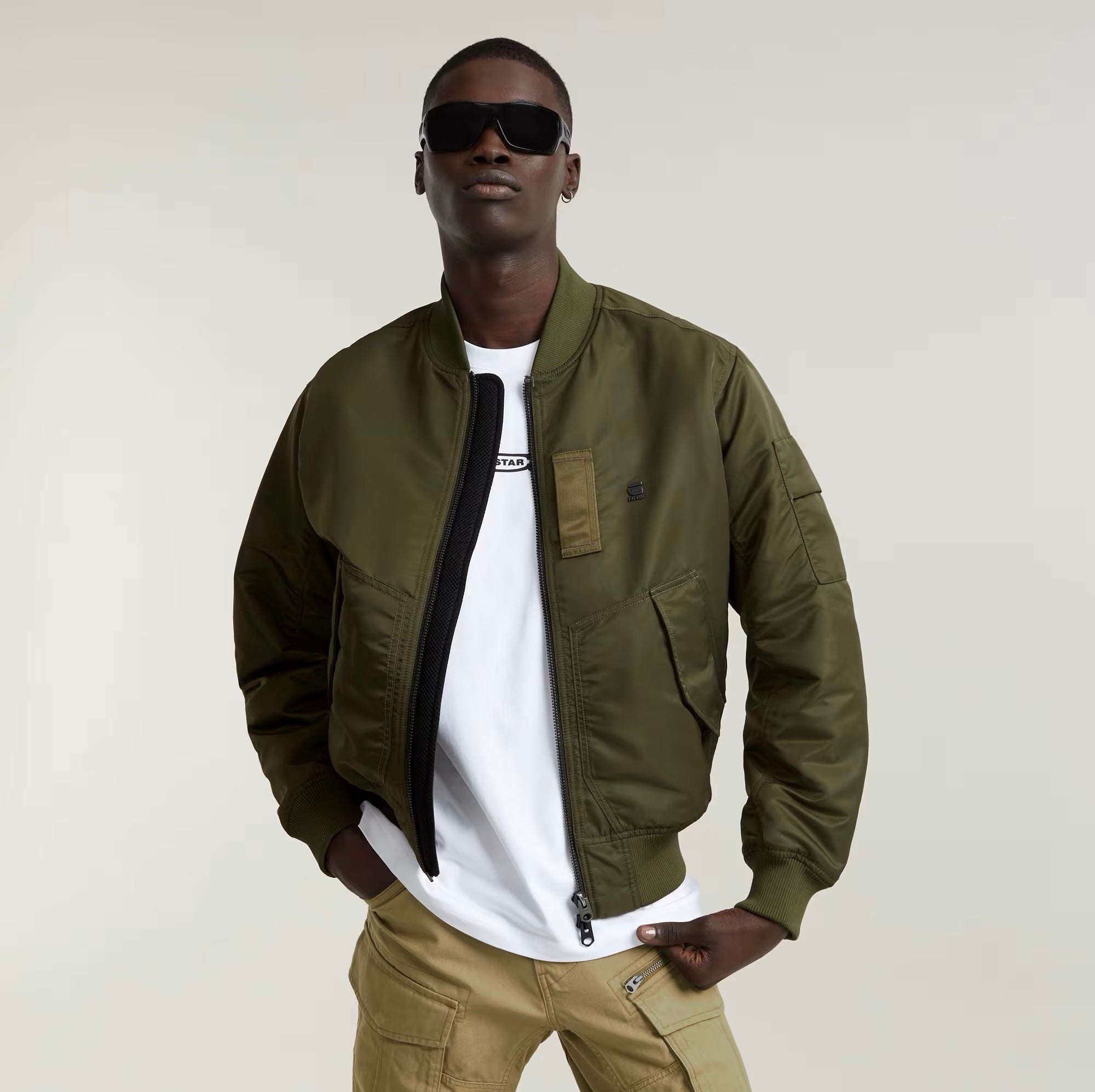 FLIGHT GA-1 BOMBER JACKET shadow olive