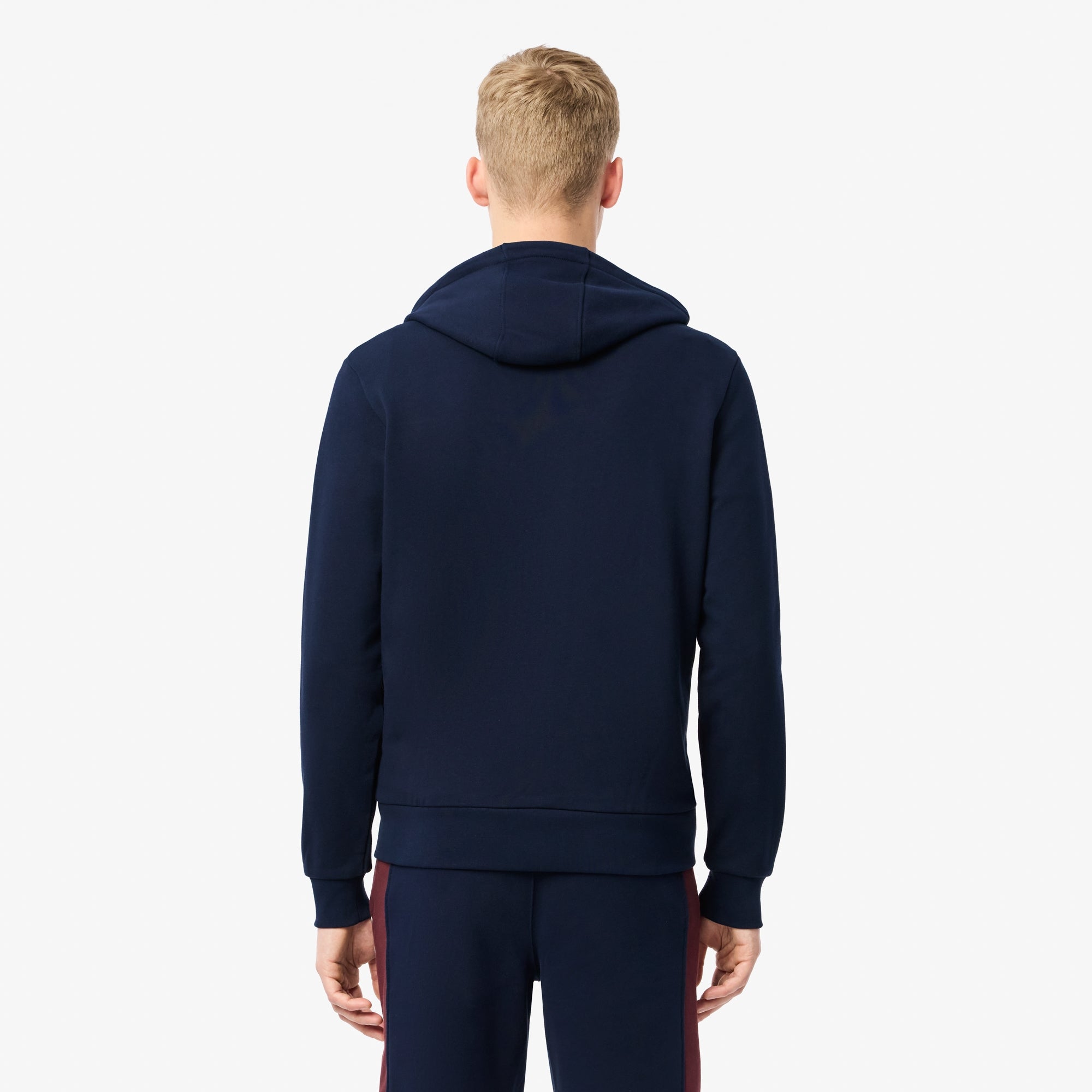 ZIP-UP COLOURBLOCK HOODIE Navy Blue/Bordeaux