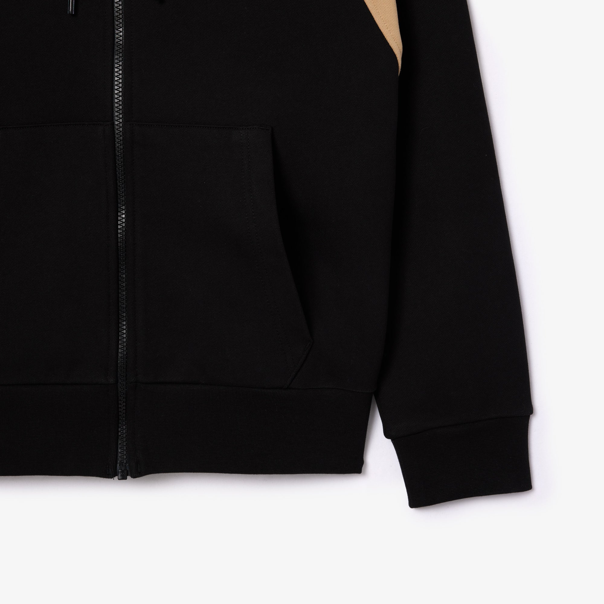 ZIP-UP COLOURBLOCK HOODIE Back/Beige