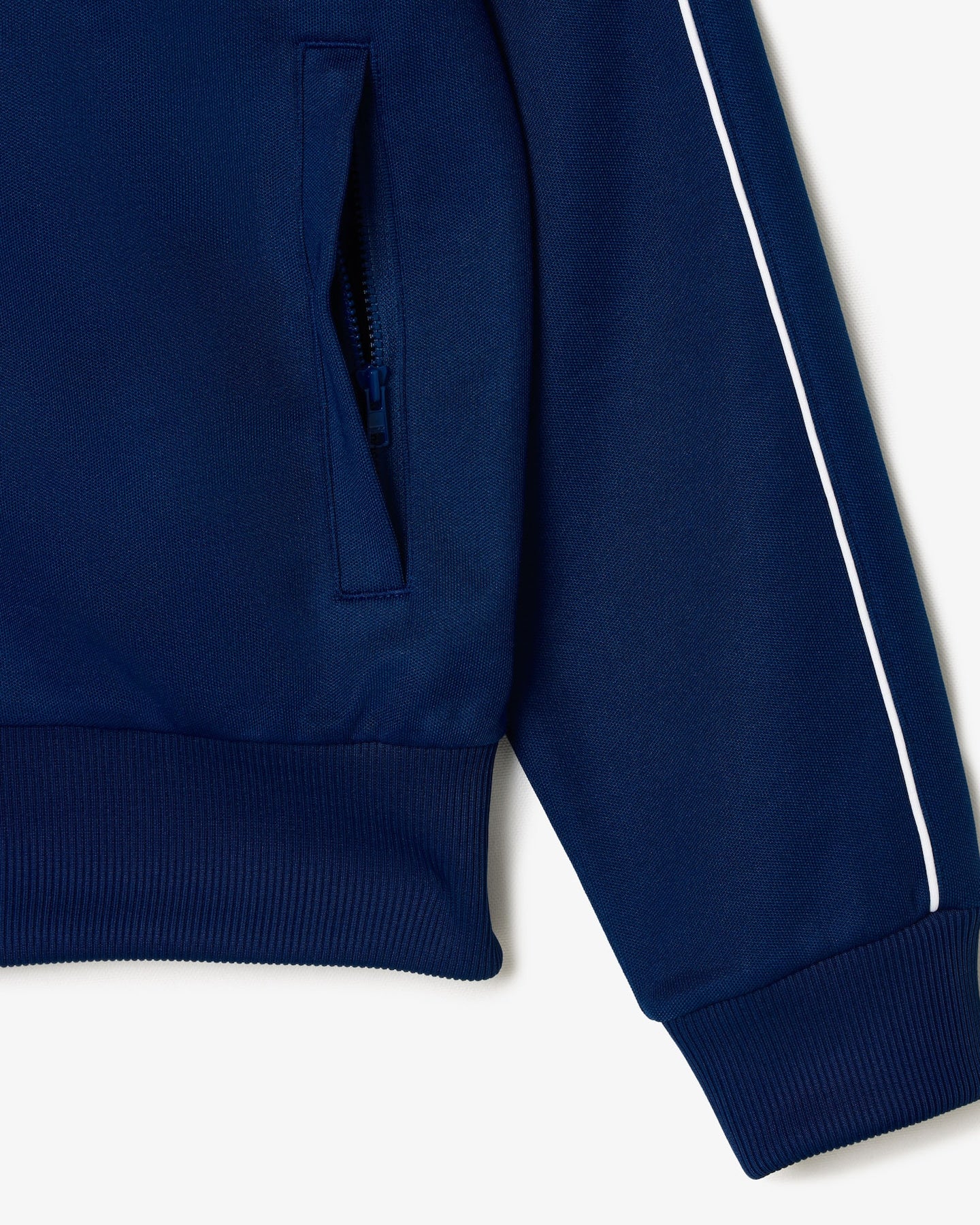 PARIS PIQUÉ ZIP FRONT TRACK JACKET Blue