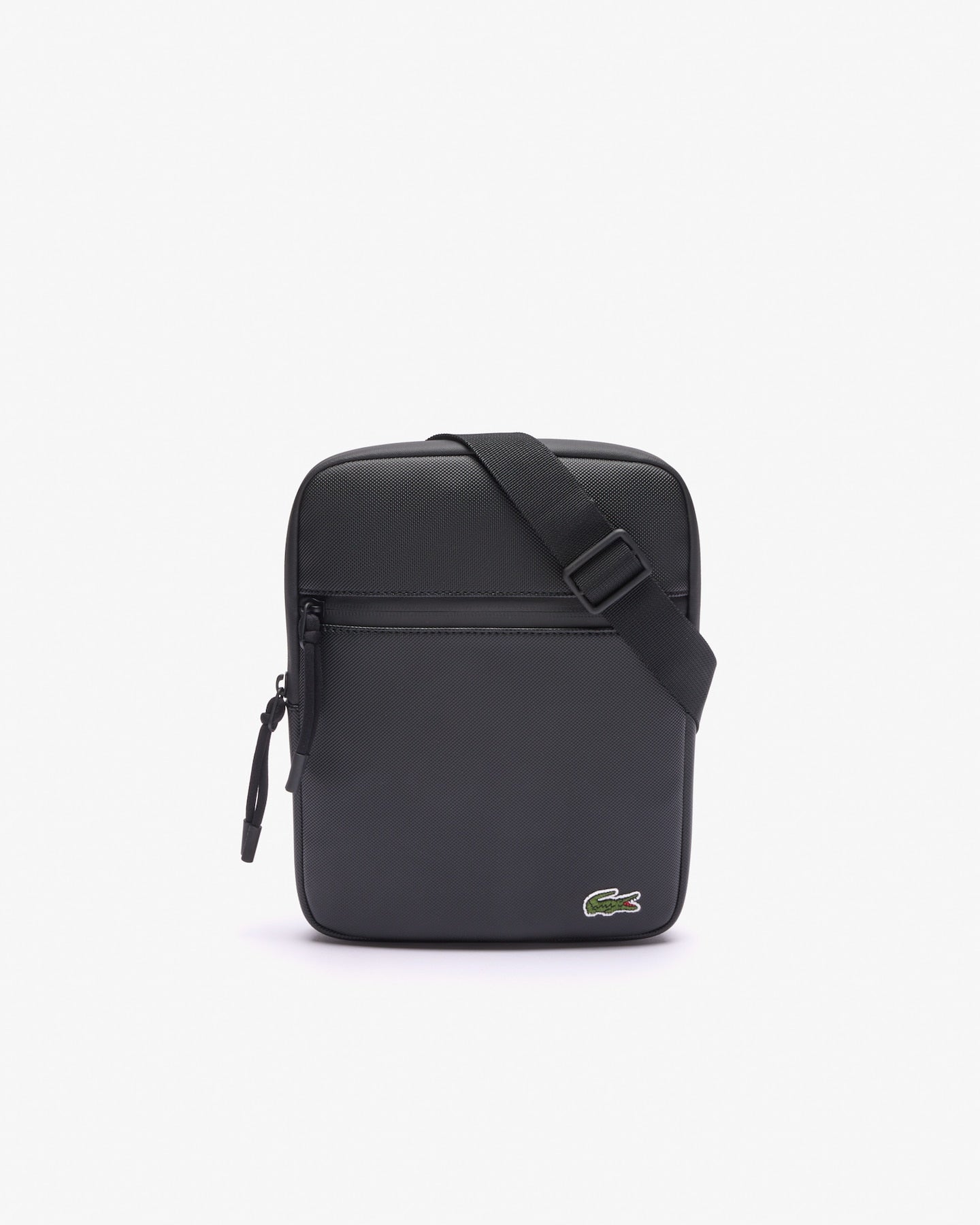 MEDIUM LCST PIQUÉ SATCHEL Black