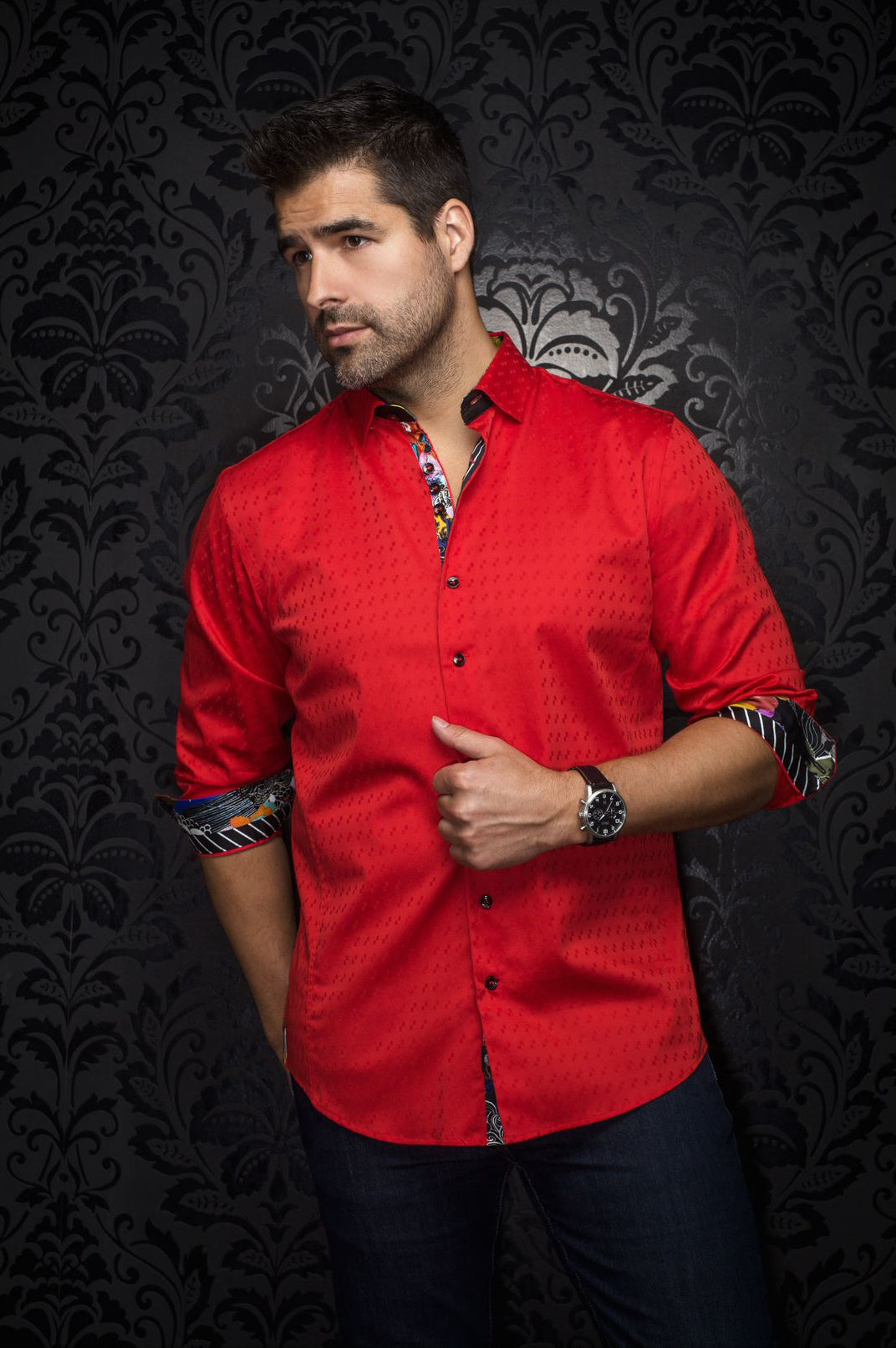 SHIRT | WOLVERINE JACQUARD RED