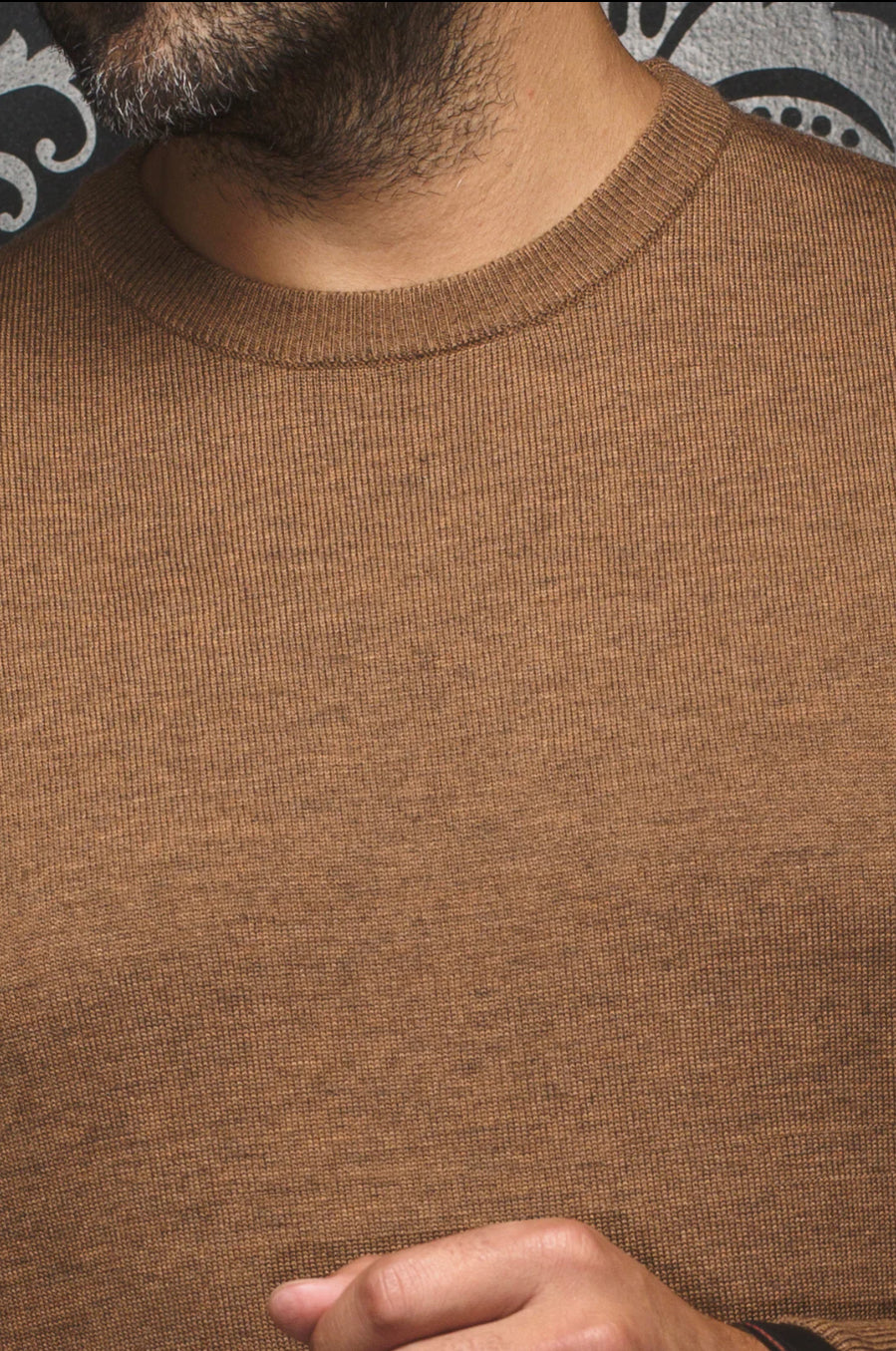 MERINO WOOL SWEATER | MARINI, CAMEL