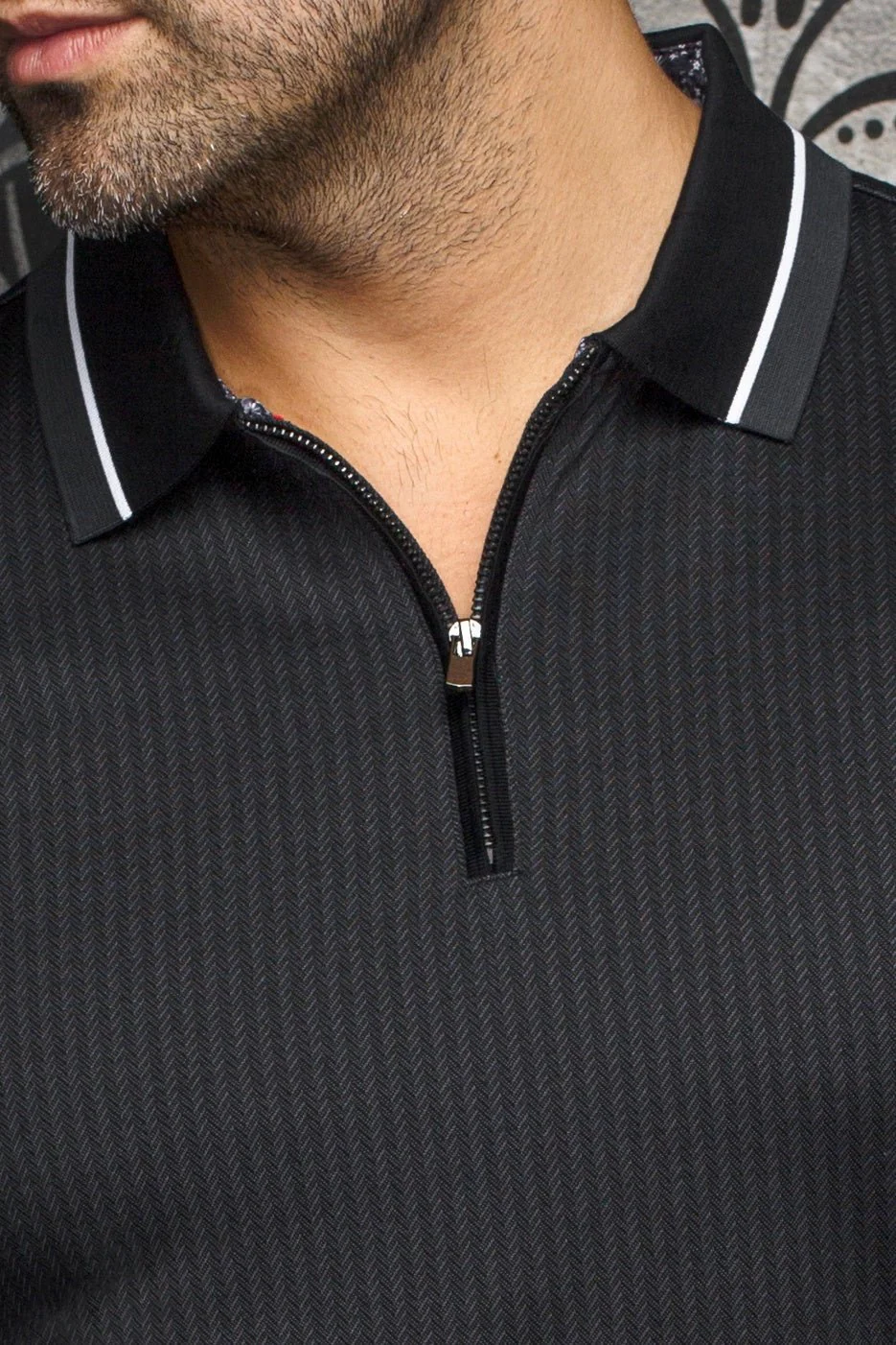 POLO LONG SLEEVES | FEDERICO, BLACK