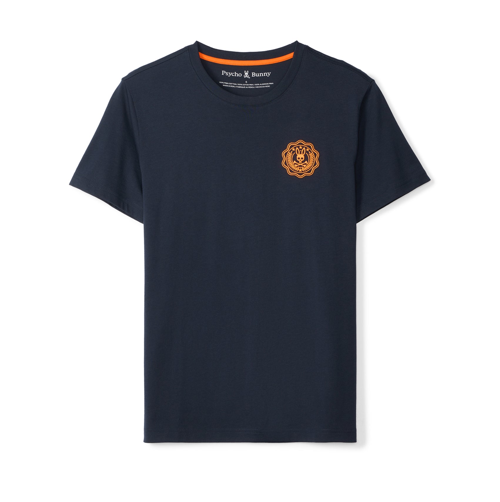 london embroidered tee-410 navy