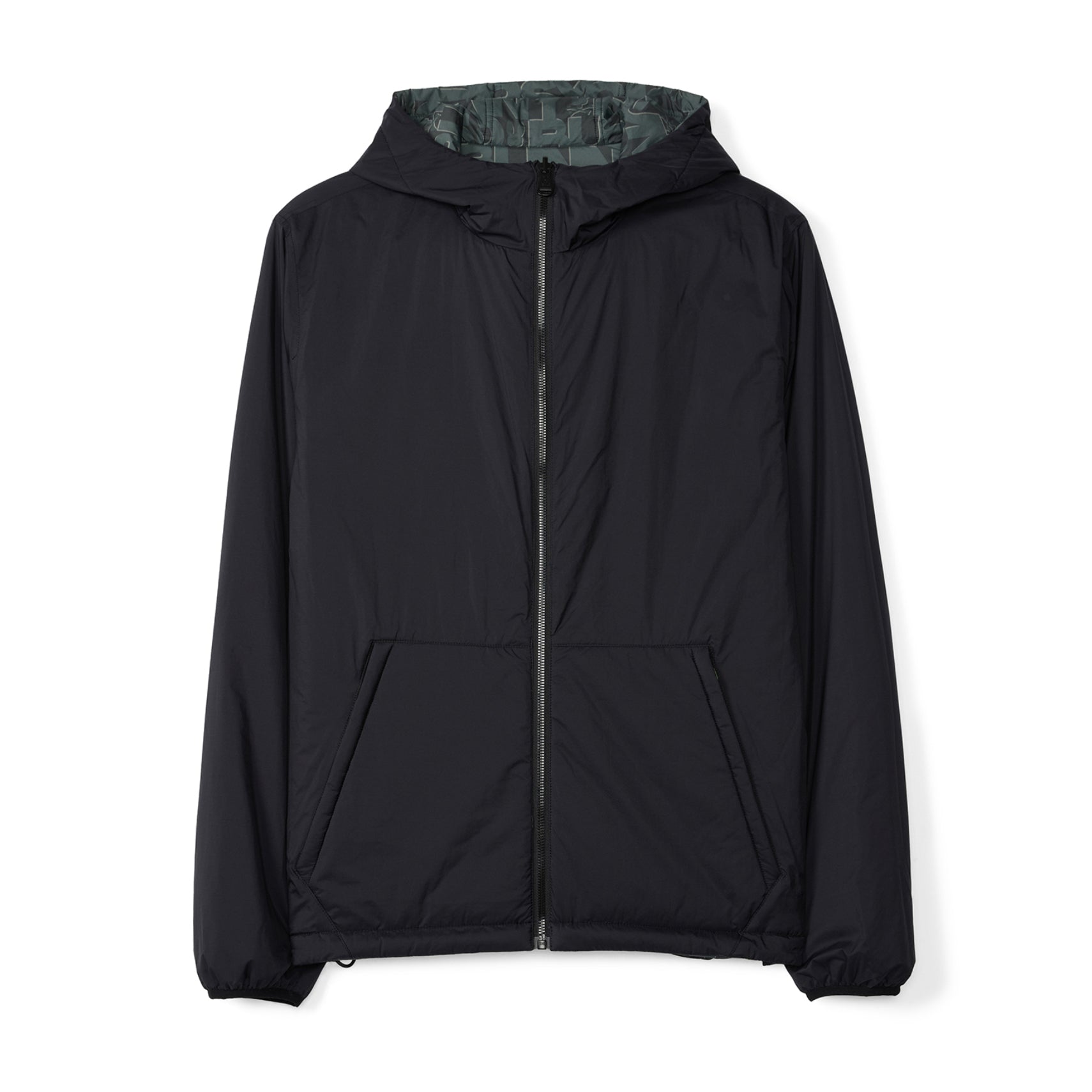 SOUTHWORTH REVERSIBLE PADDED HOODED JACKET-001 BLACK