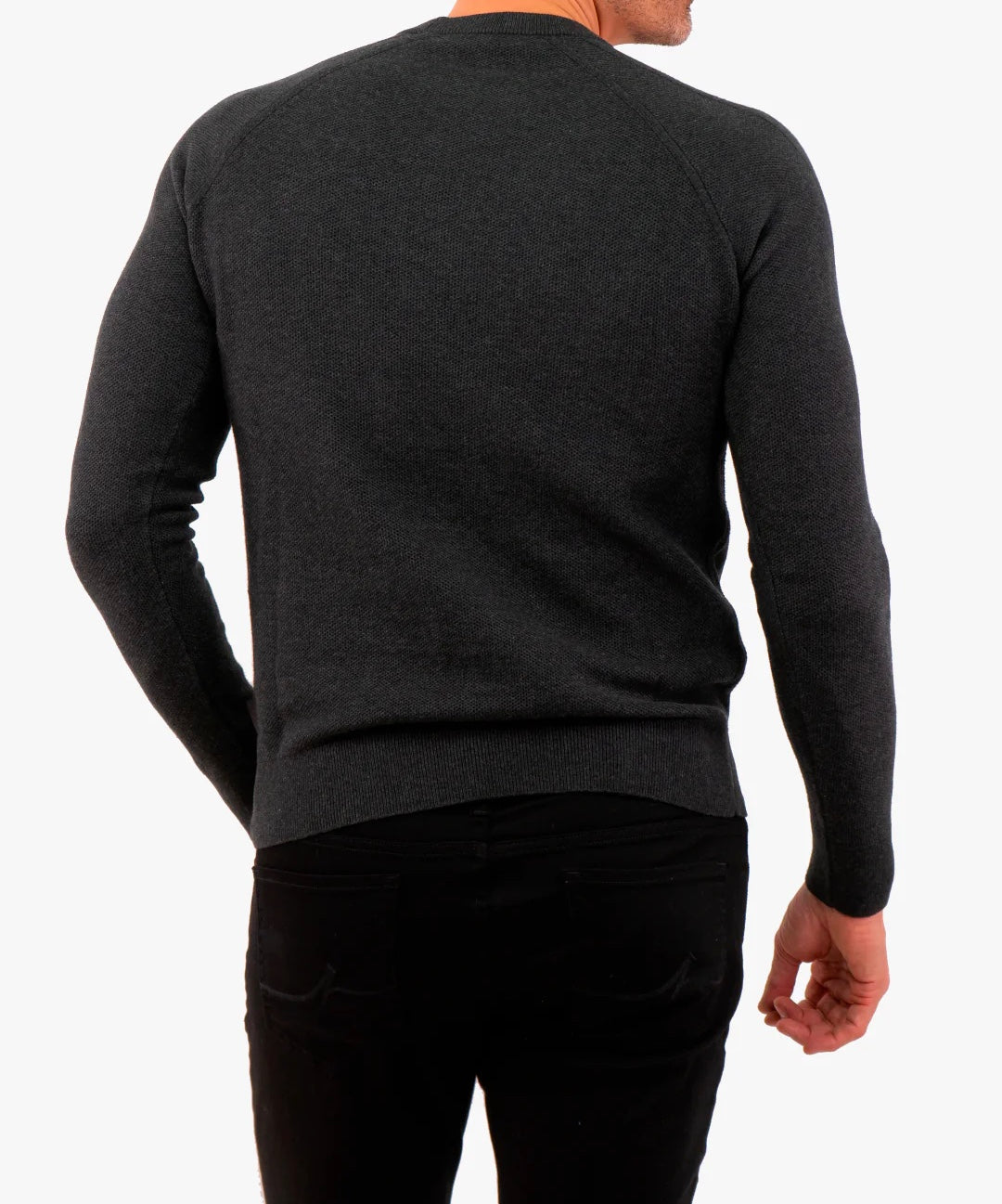 Charcoal Crew Neck Sweater Grey