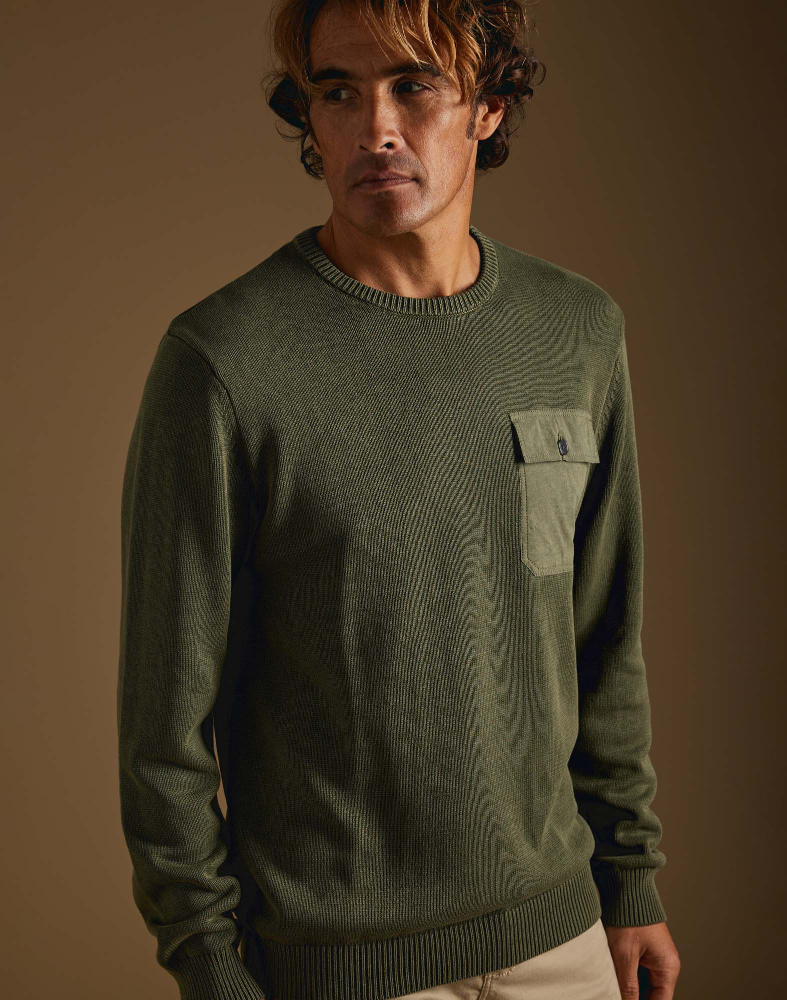 MEN'S JUMPER PULL POCKET ARMY