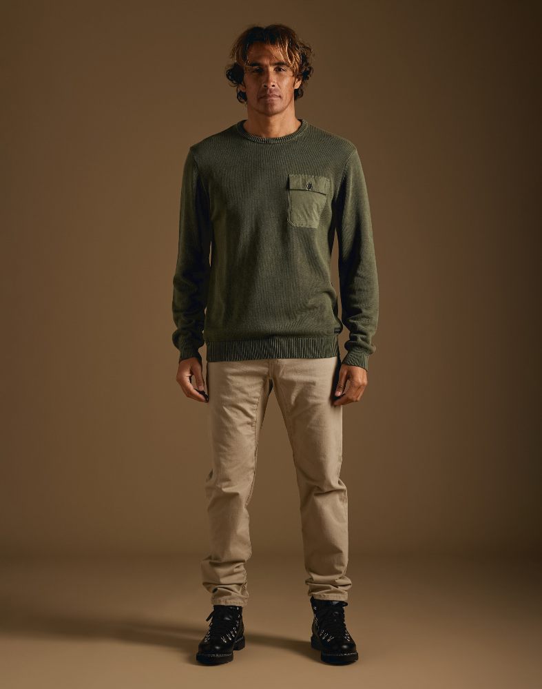 MEN'S JUMPER PULL POCKET ARMY