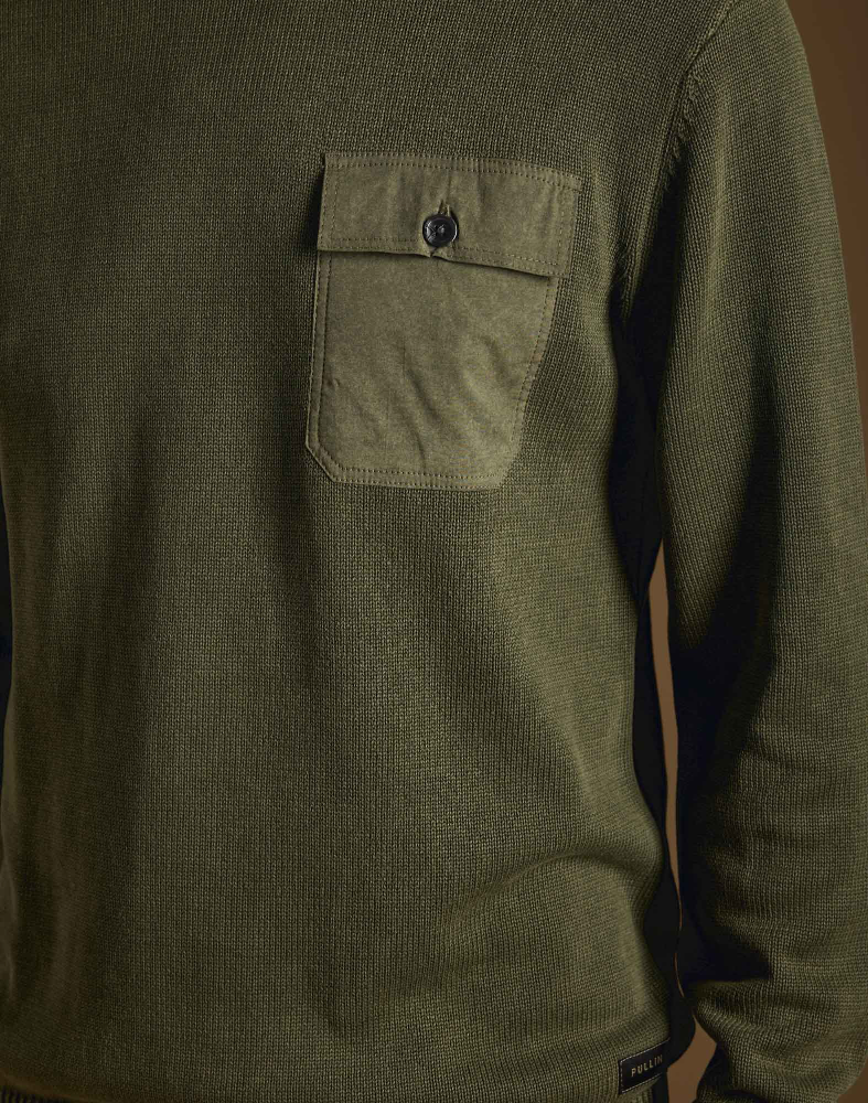 MEN'S JUMPER PULL POCKET ARMY