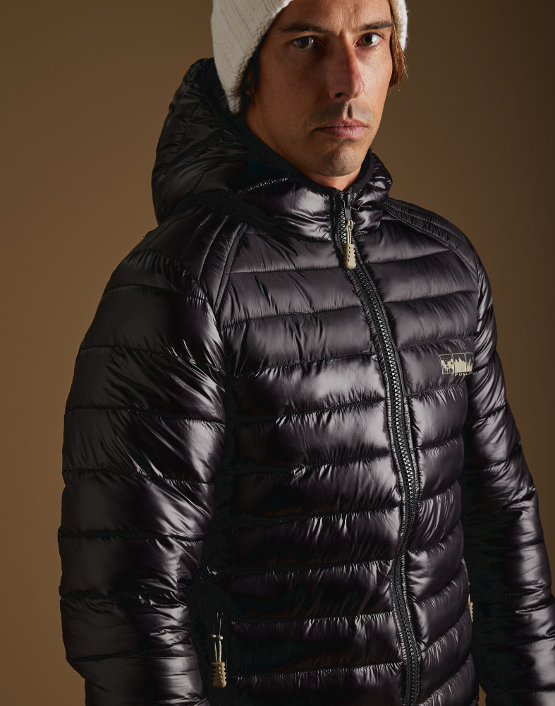 MEN'S FEATHER JACKET LUCKY BLACK