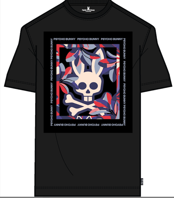 Mens Florian graphic tee - black