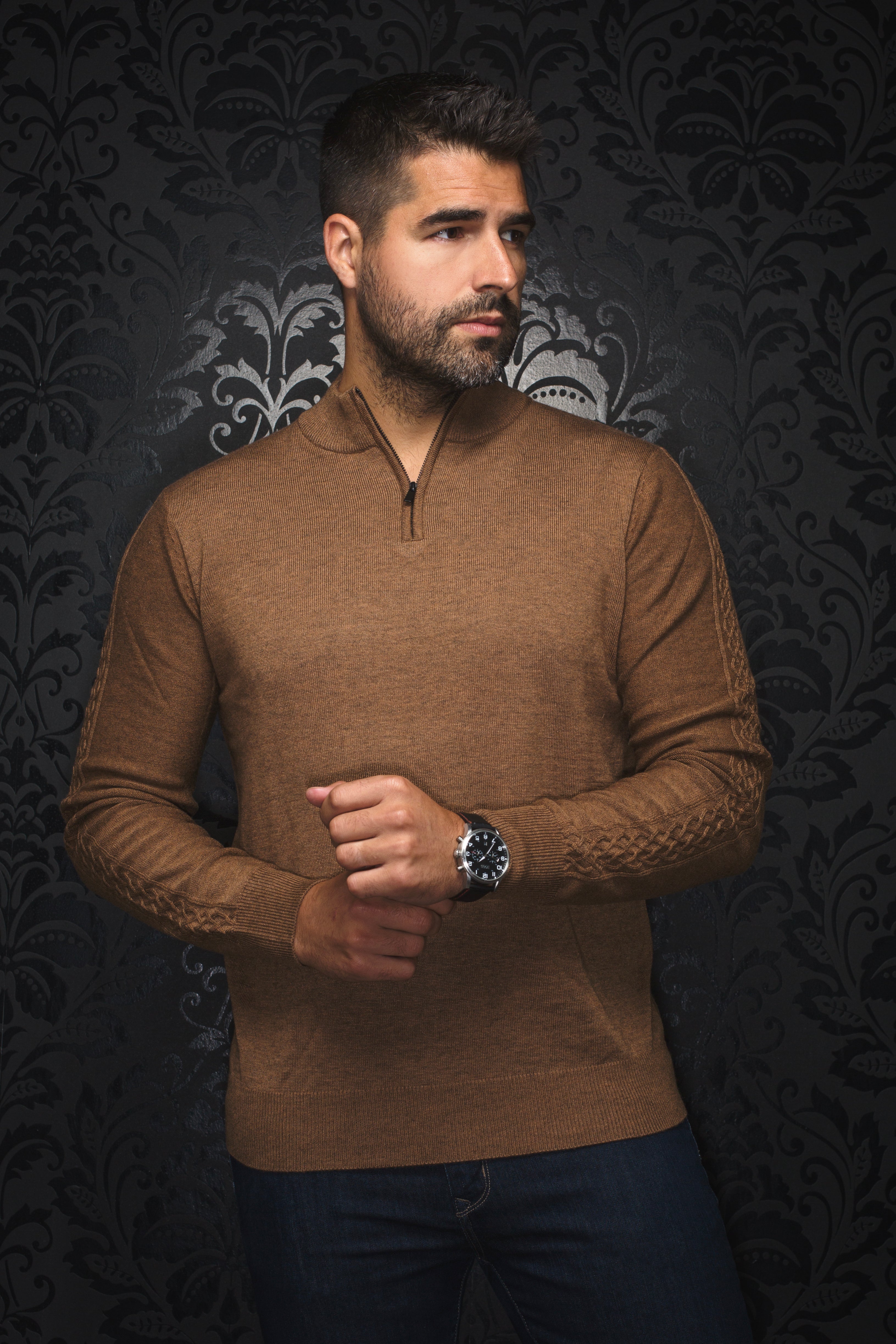 MERINO WOOL SWEATER | MESTA, CAMEL