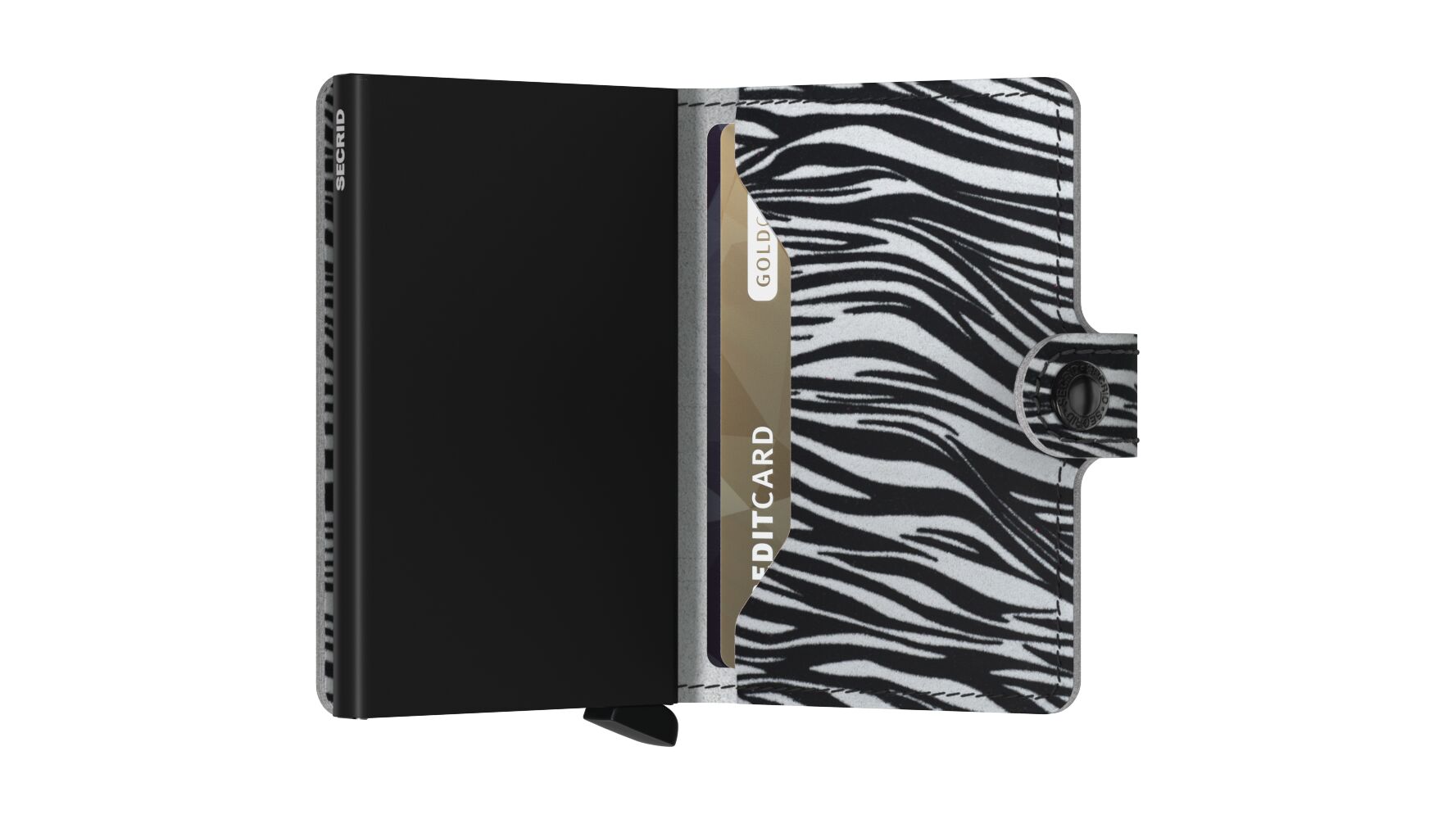 Miniwallet Zebra Light Grey RFID Secure