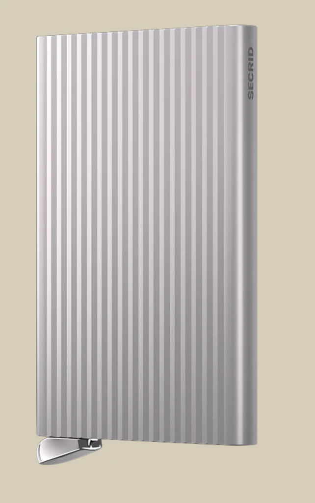 PREMIUM CARDPROTECTOR - FLUTED SILVER / RFID SECURE
