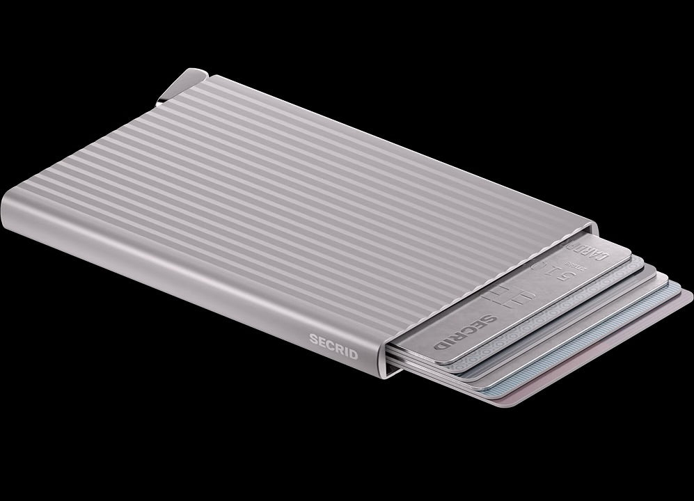 PREMIUM CARDPROTECTOR - FLUTED SILVER / RFID SECURE