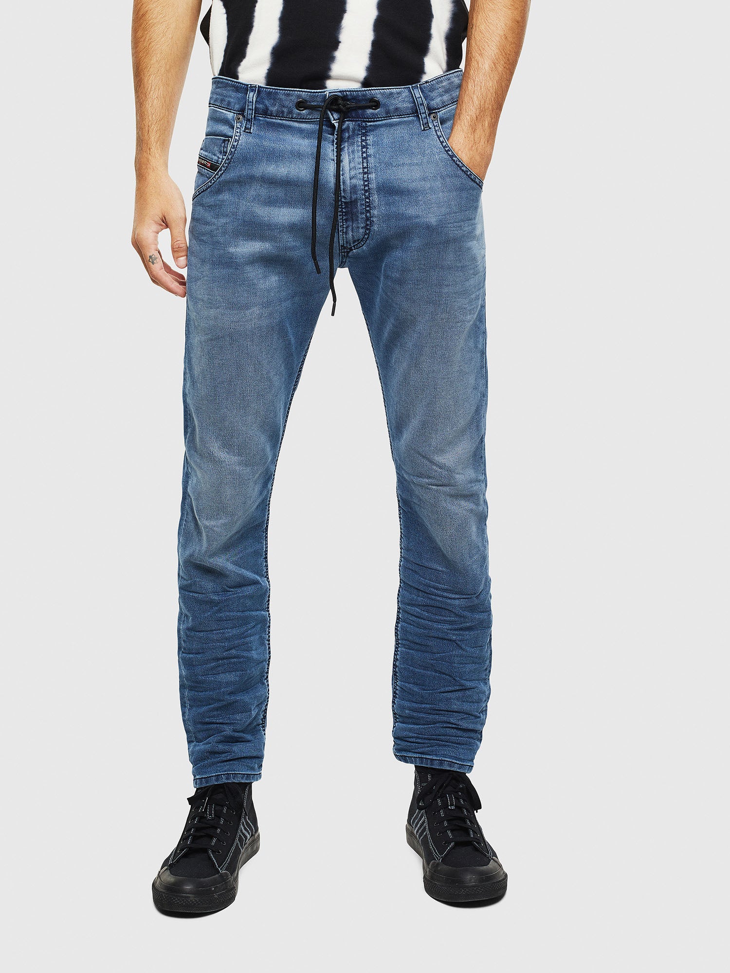 Krooley Joggjeans 069MA Medium Wash Tapered Stretch