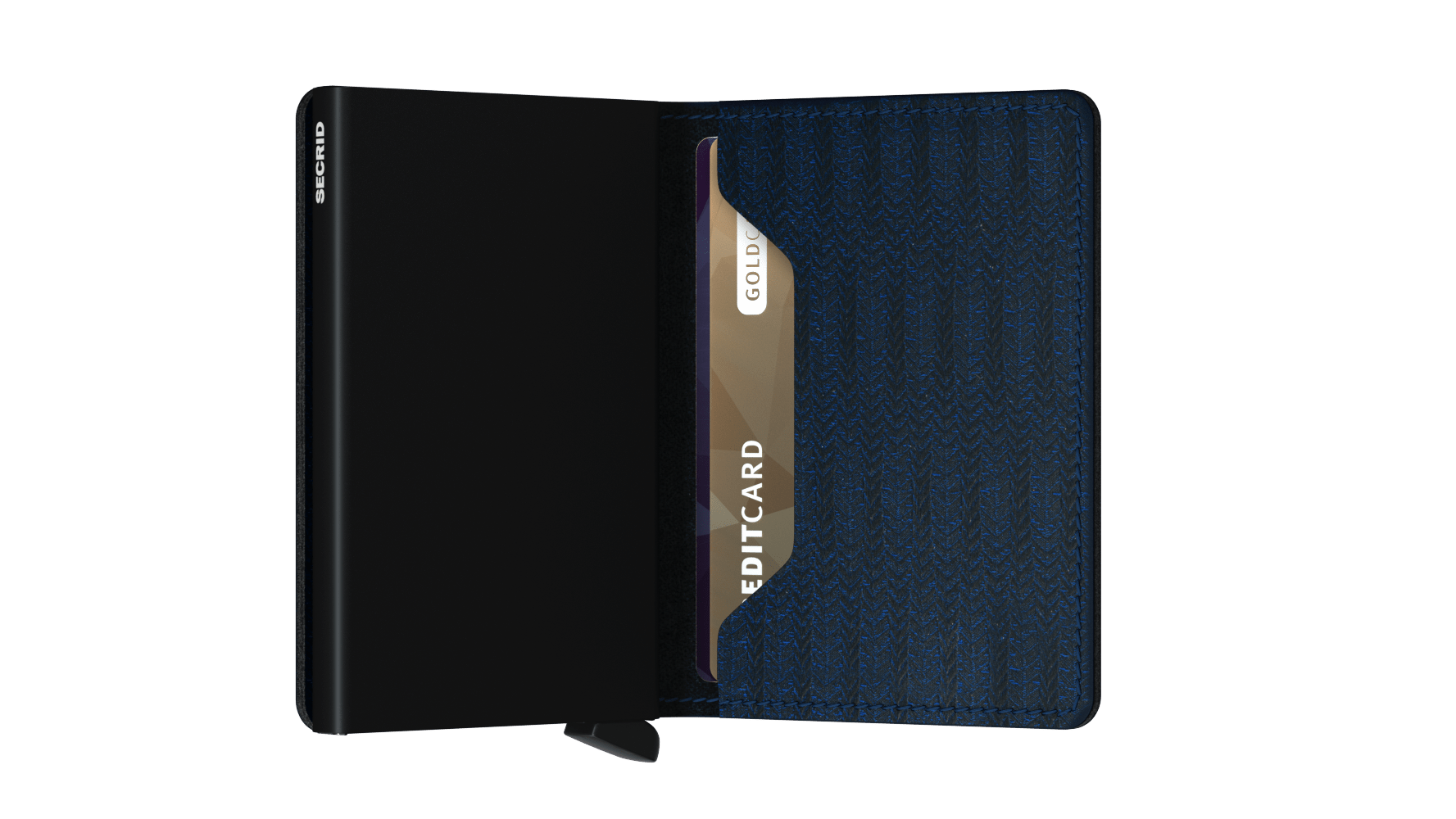 Secrid Slimwallet Dash Navy RFID Secure Authorized Dealer Slim Wallet Leather