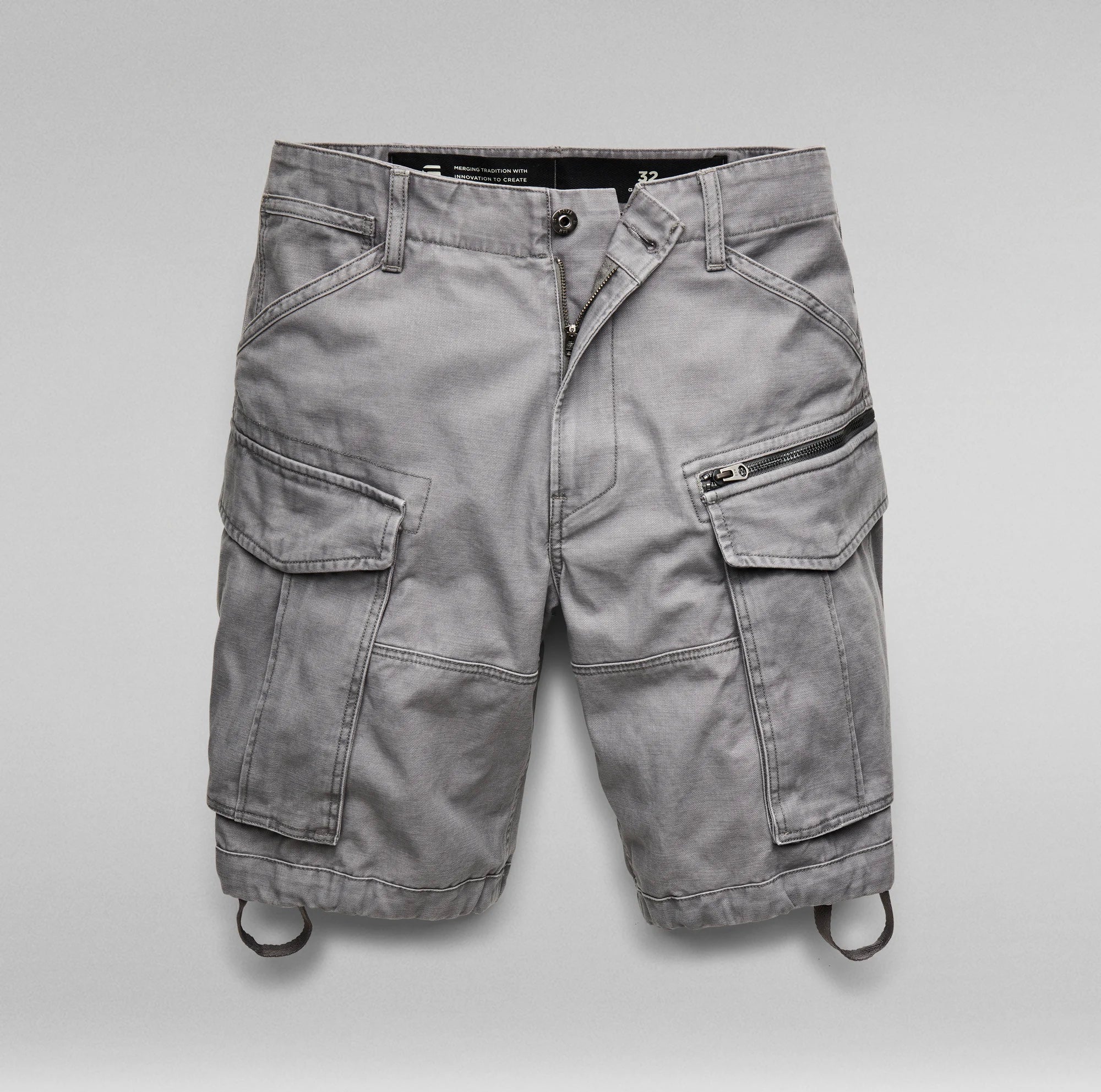 Rovic Zip Relaxed 1/2 Shorts Granite Grey