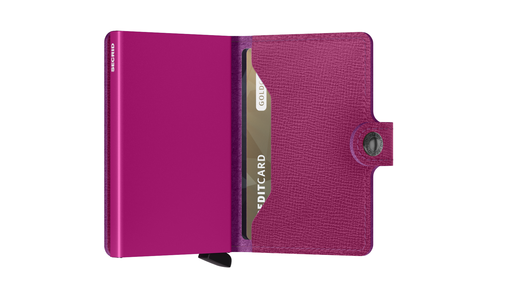 Secrid Mini Wallet Crisple Fuchsia RFID Secure authorized dealer genuine leather