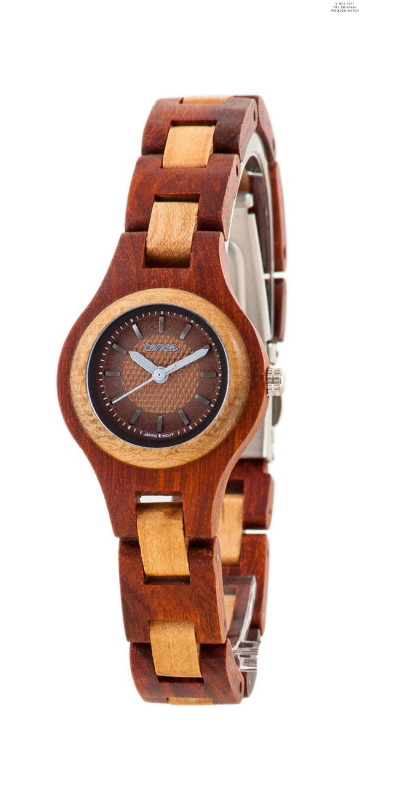 Tense Ladies Wood Watches Small Pacific Katalox/Maplewood Locally Hand Made