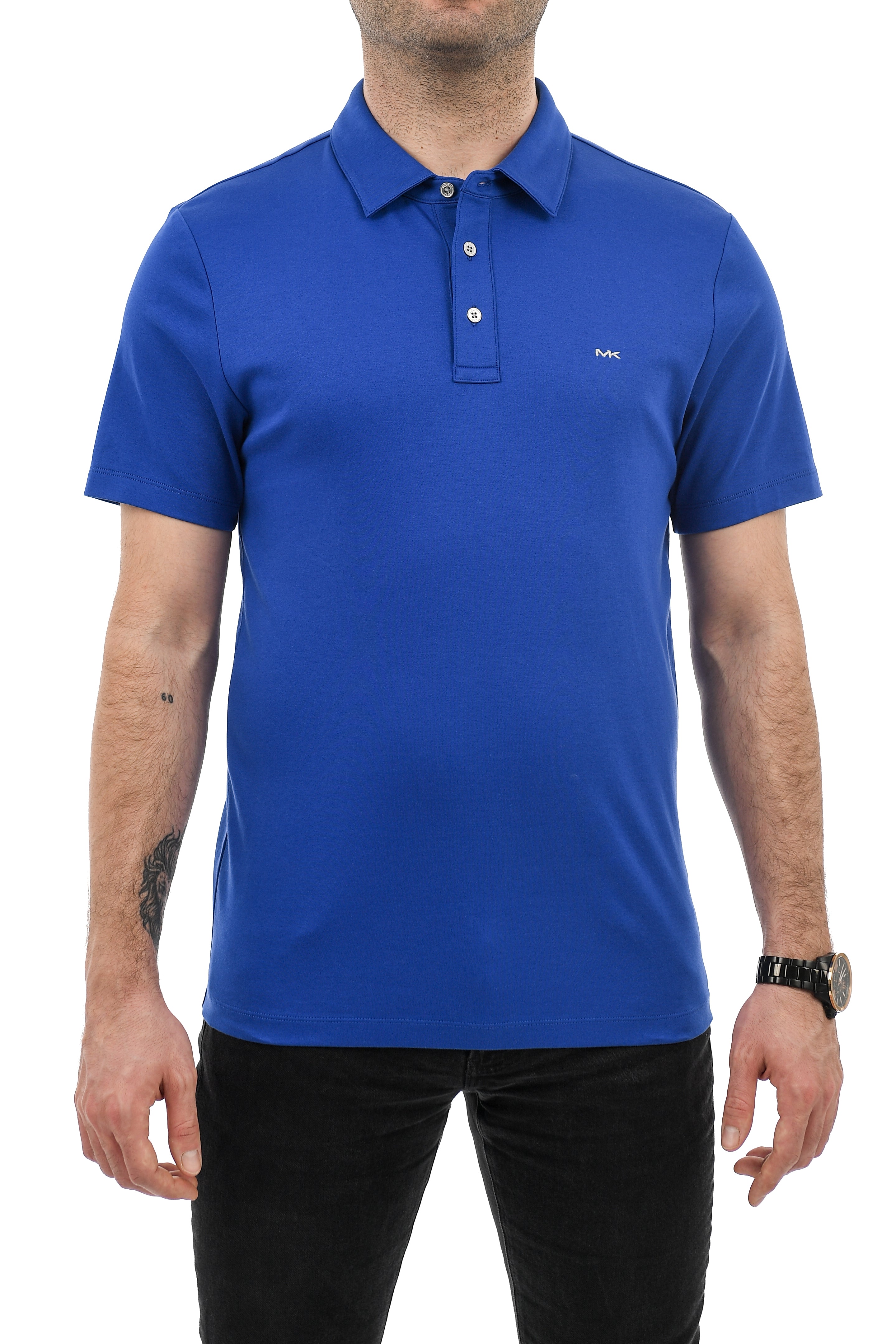Michael Kors Short Sleeve Polo Shirt Royal Blue