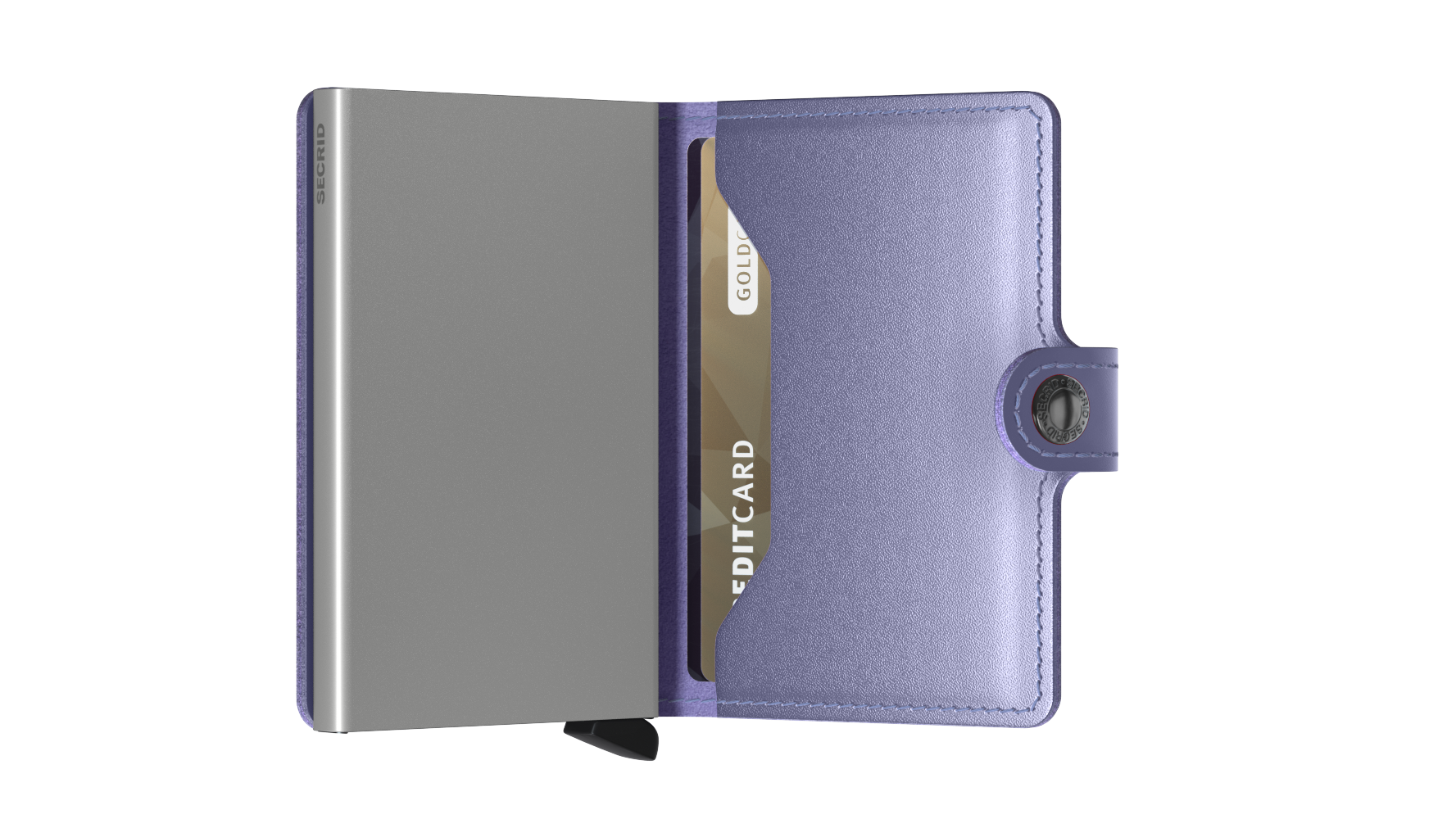 Miniwallet Metallic Lila RFID Secure