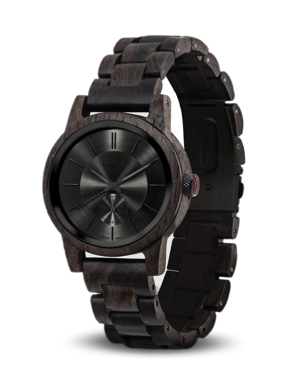 Tense Hampton II Wooden Watch Blackout Series