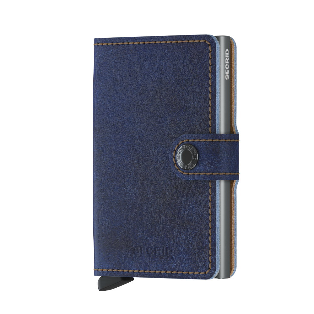 Secrid Miniwallet Indigo 5 Titanium RFID Secure Wallet Leather-Authorized Dealer mini-wallet Leather