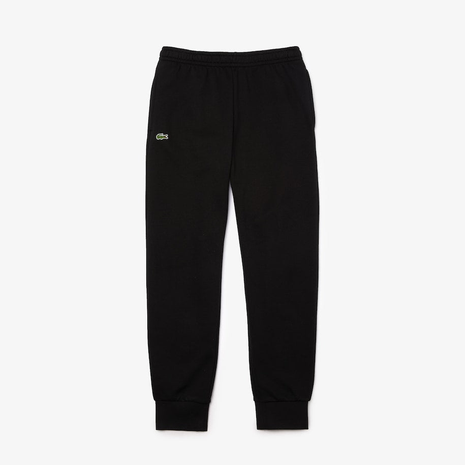 Sport Cotton Fleece Tennis Sweatpants Black