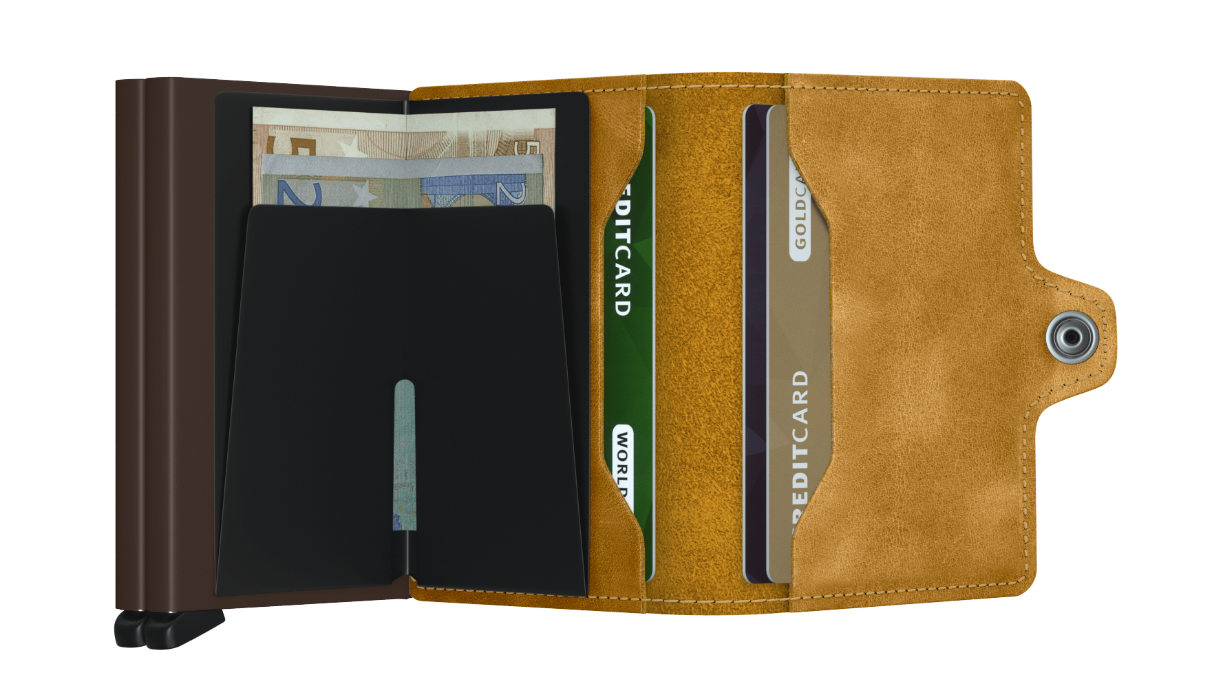 Secrid Twin Wallet-Vintage Ochre RFID Secure Twinwallet Authorized Dealer Leather