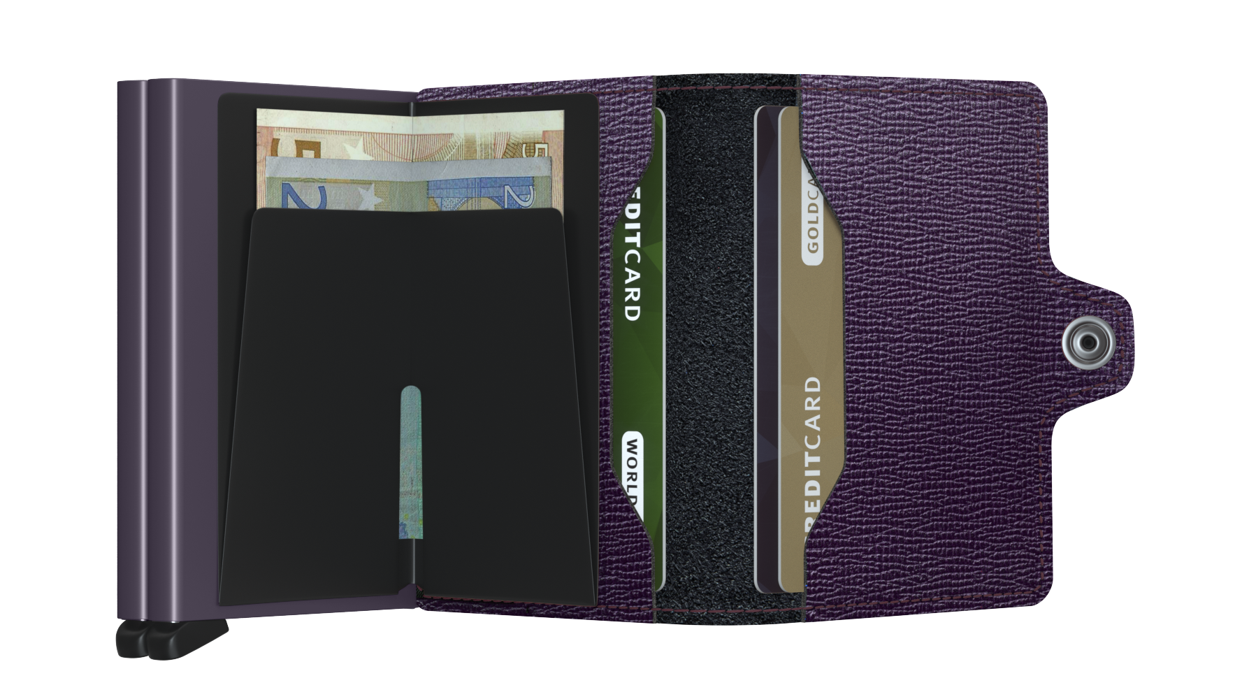 Secrid Twinwallet Crisple Purple RFID Secure authorized dealer genuine leather