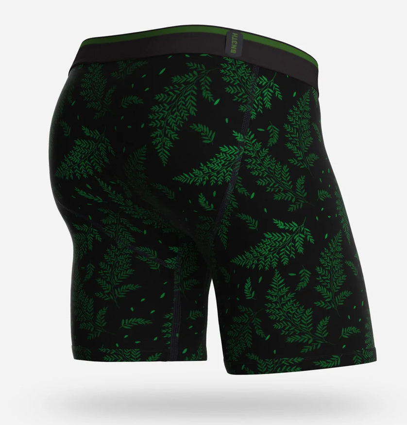 classic boxer brief long Cut 6.5” Fern Gully Green Print Underwear